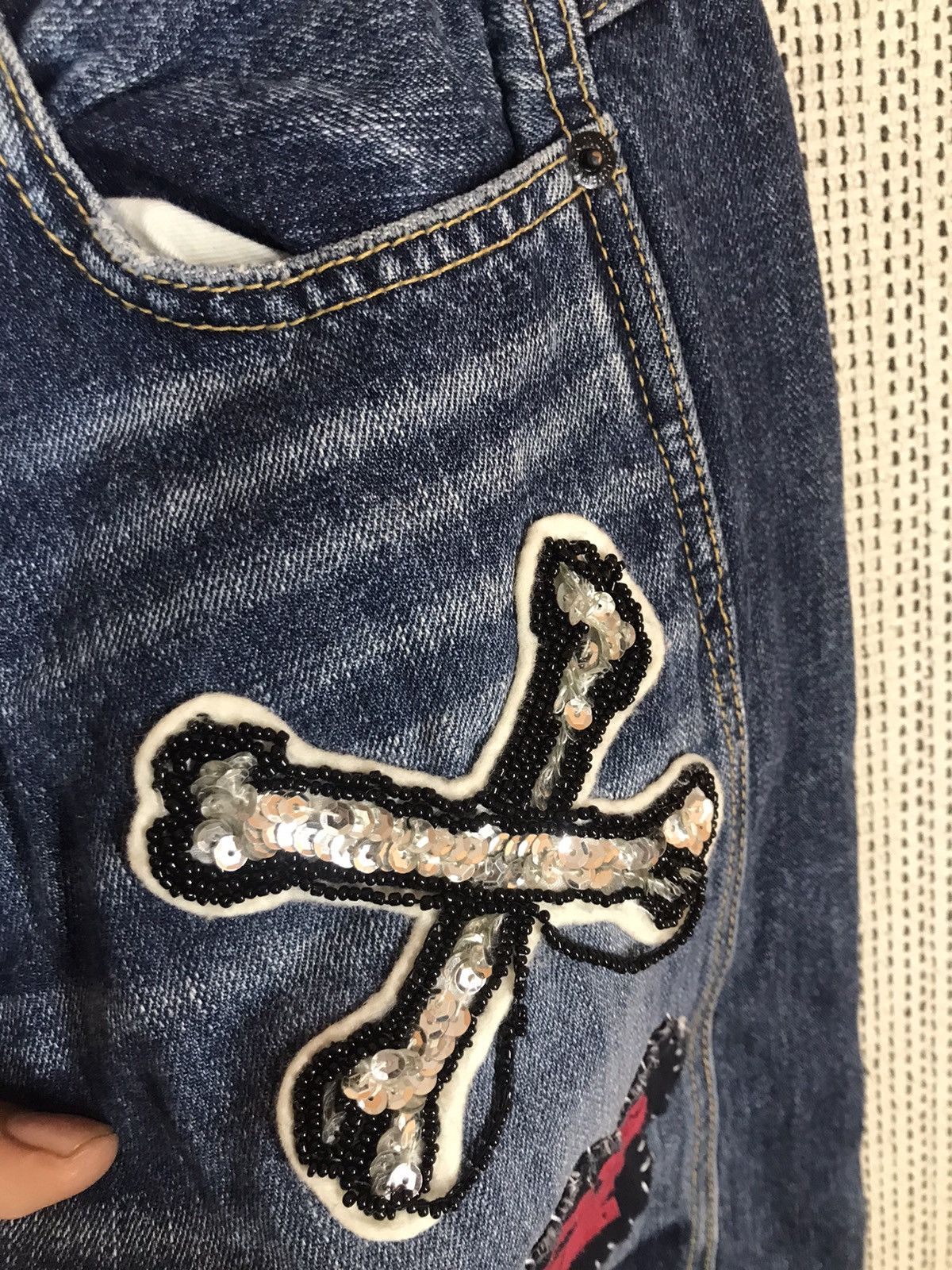 Japanese Brand × Seditionaries ‼️CANDY STRIPPER DISTRESSED DENIM ‼️ Size US 31 - 6 Thumbnail
