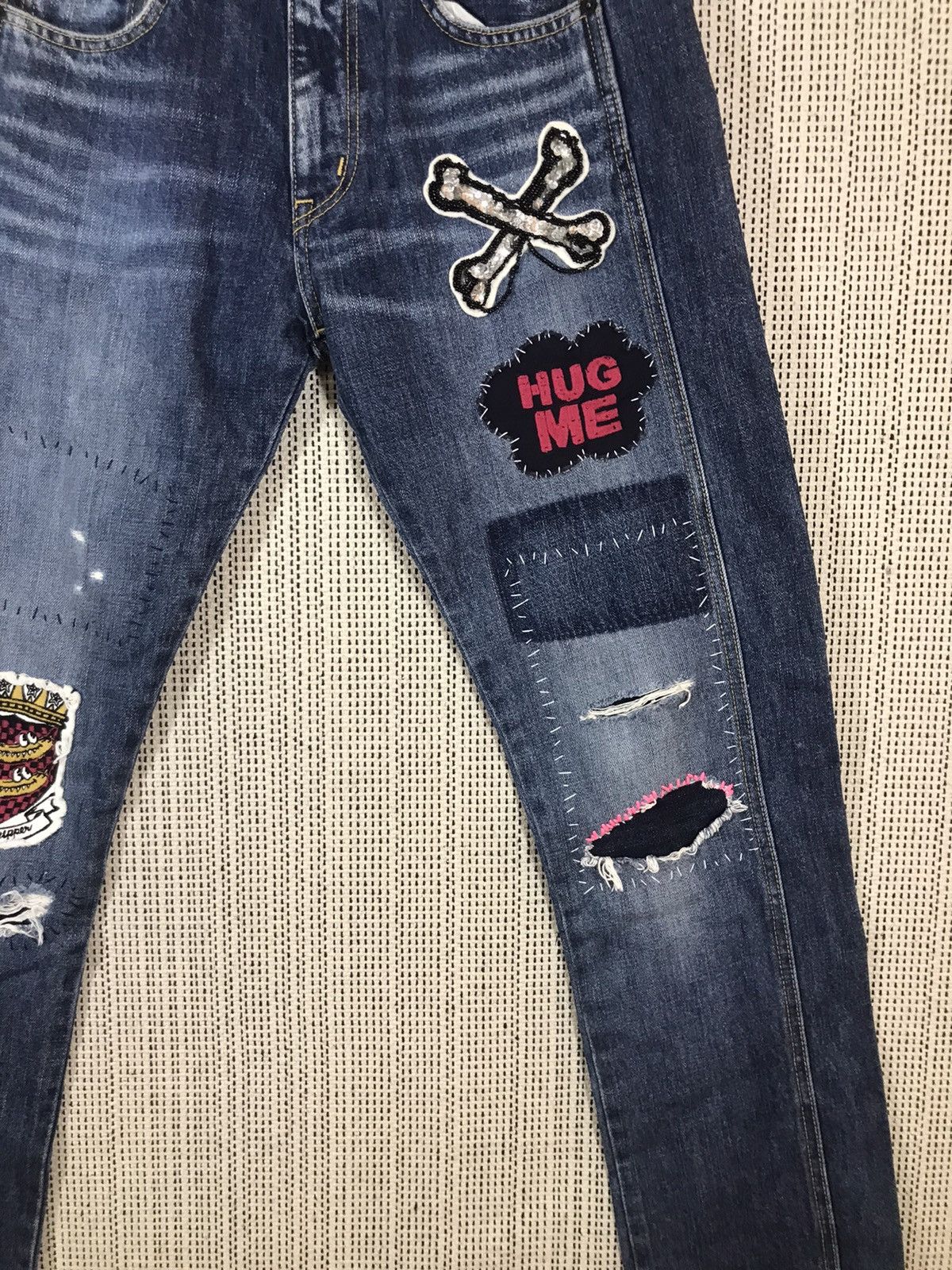 Japanese Brand × Seditionaries ‼️CANDY STRIPPER DISTRESSED DENIM ‼️ Size US 31 - 2 Thumbnail