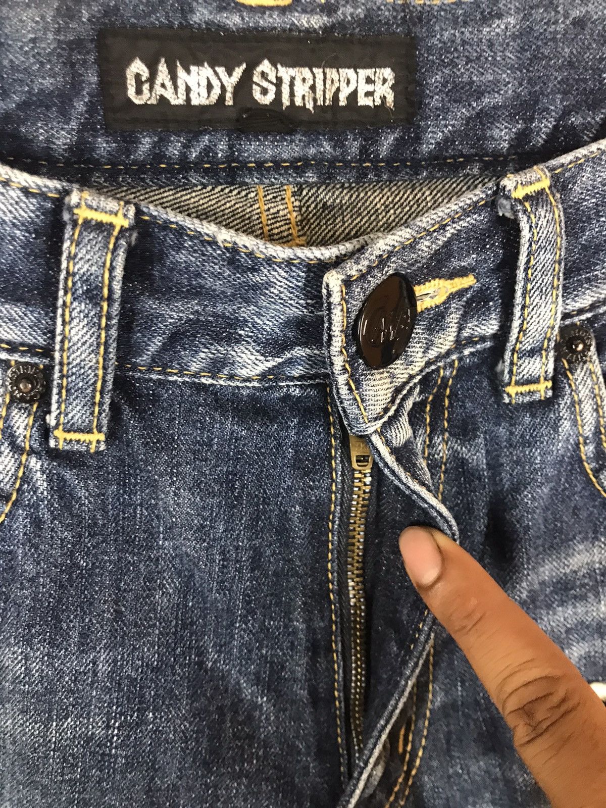 Japanese Brand × Seditionaries ‼️CANDY STRIPPER DISTRESSED DENIM ‼️ Size US 31 - 7 Thumbnail
