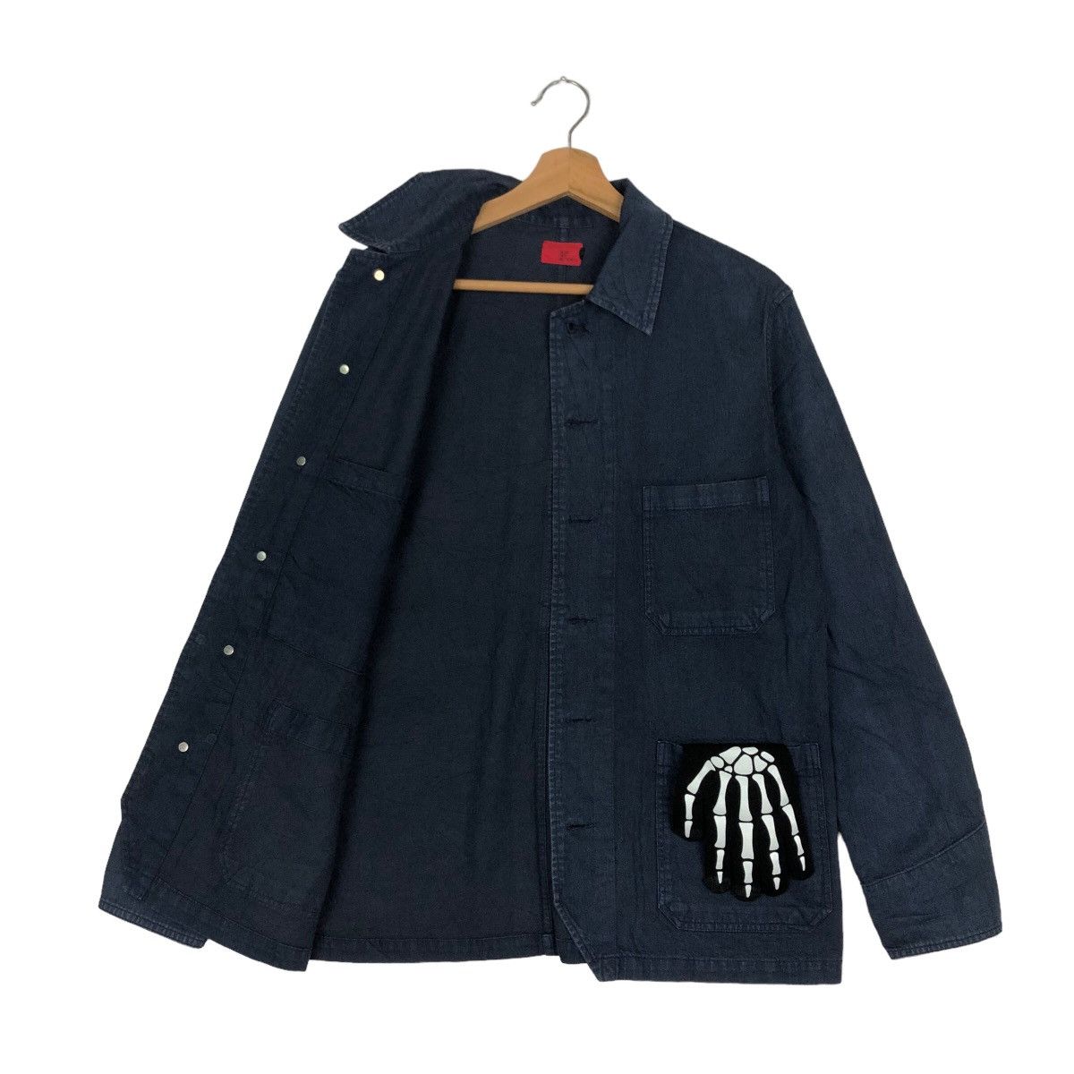 Blue Blue Japan VINTAGE HIKORY CHORE WORK JACKET BLUE BUTTERFLY JAPAN MADE Size US M / EU 48-50 / 2 - 8 Thumbnail