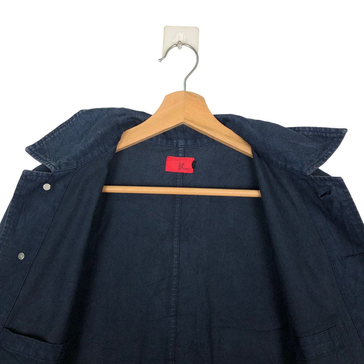 Blue Blue Japan VINTAGE HIKORY CHORE WORK JACKET BLUE BUTTERFLY JAPAN MADE Size US M / EU 48-50 / 2 - 10 Thumbnail