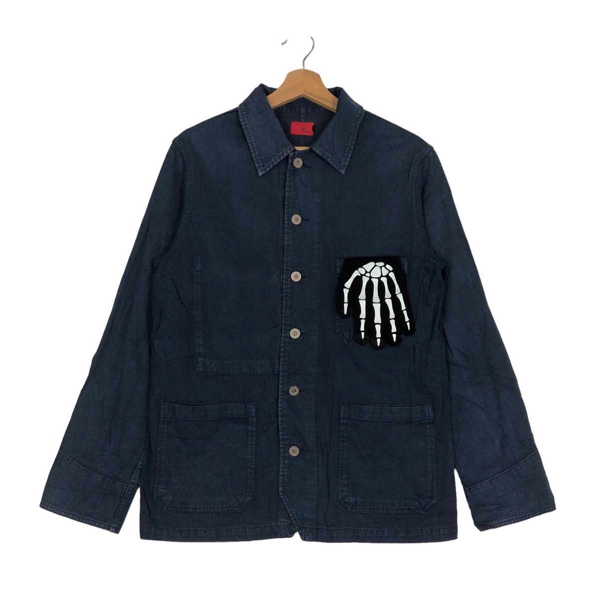 Blue Blue Japan VINTAGE HIKORY CHORE WORK JACKET BLUE BUTTERFLY JAPAN MADE Size US M / EU 48-50 / 2 - 1 Thumbnail