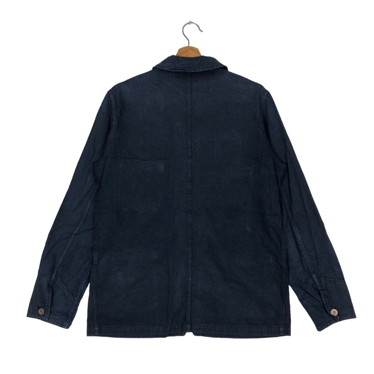Blue Blue Japan VINTAGE HIKORY CHORE WORK JACKET BLUE BUTTERFLY JAPAN MADE Size US M / EU 48-50 / 2 - 7 Thumbnail