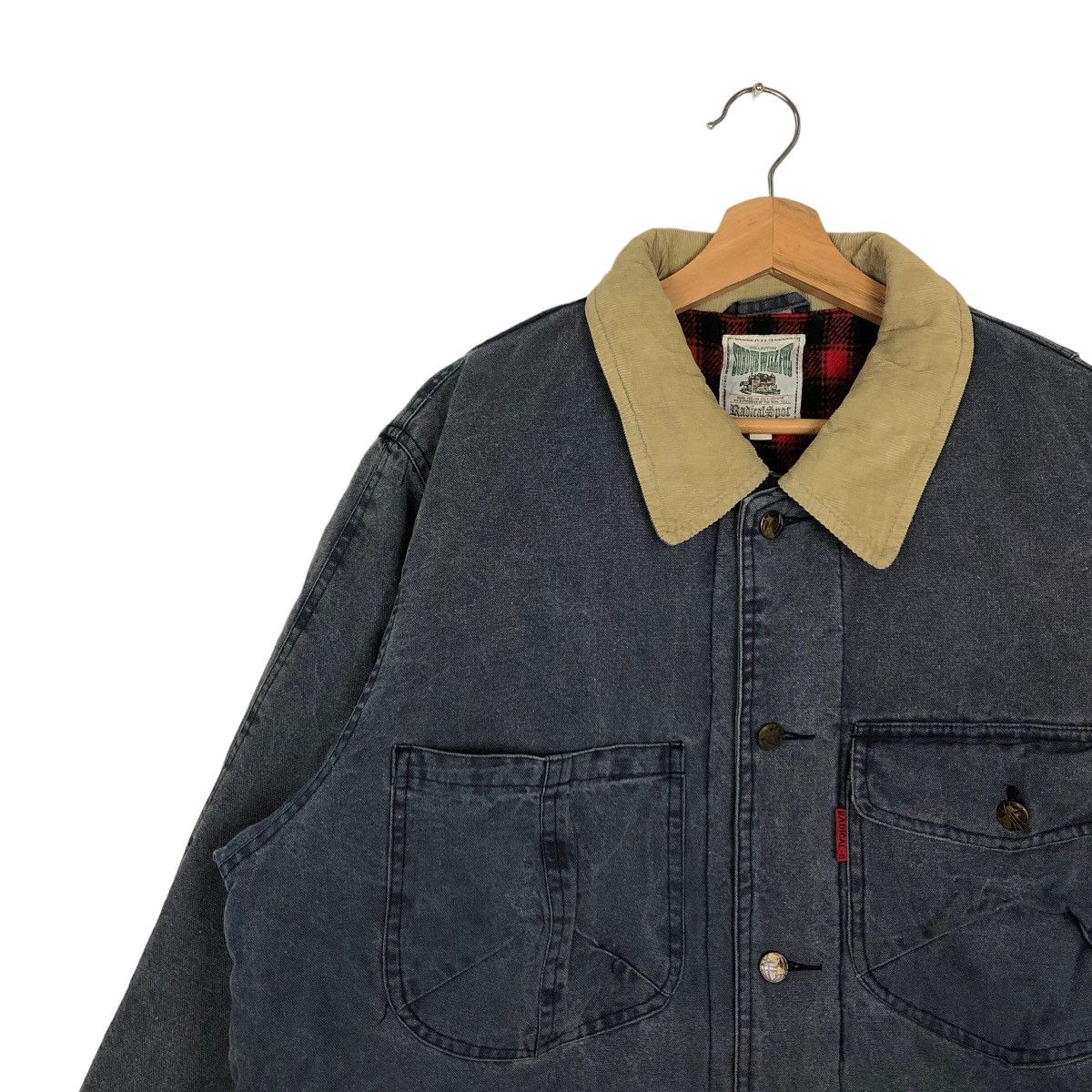 Japanese Brand VINTAGE CHORE WORK JACKET RADICAL SPOT JAPAN BLANKET LINING Size US M / EU 48-50 / 2 - 6 Thumbnail