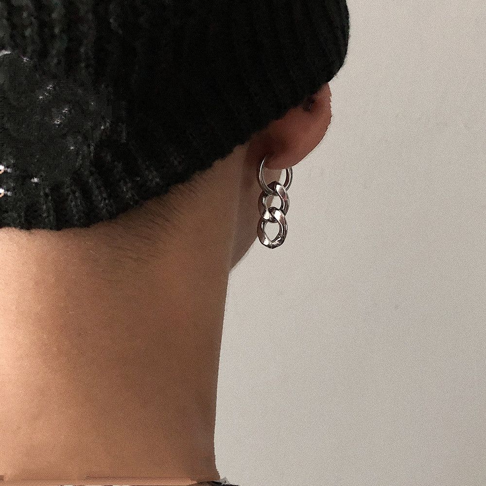 Other Silver Color Hoop Earring Size ONE SIZE - 2 Thumbnail