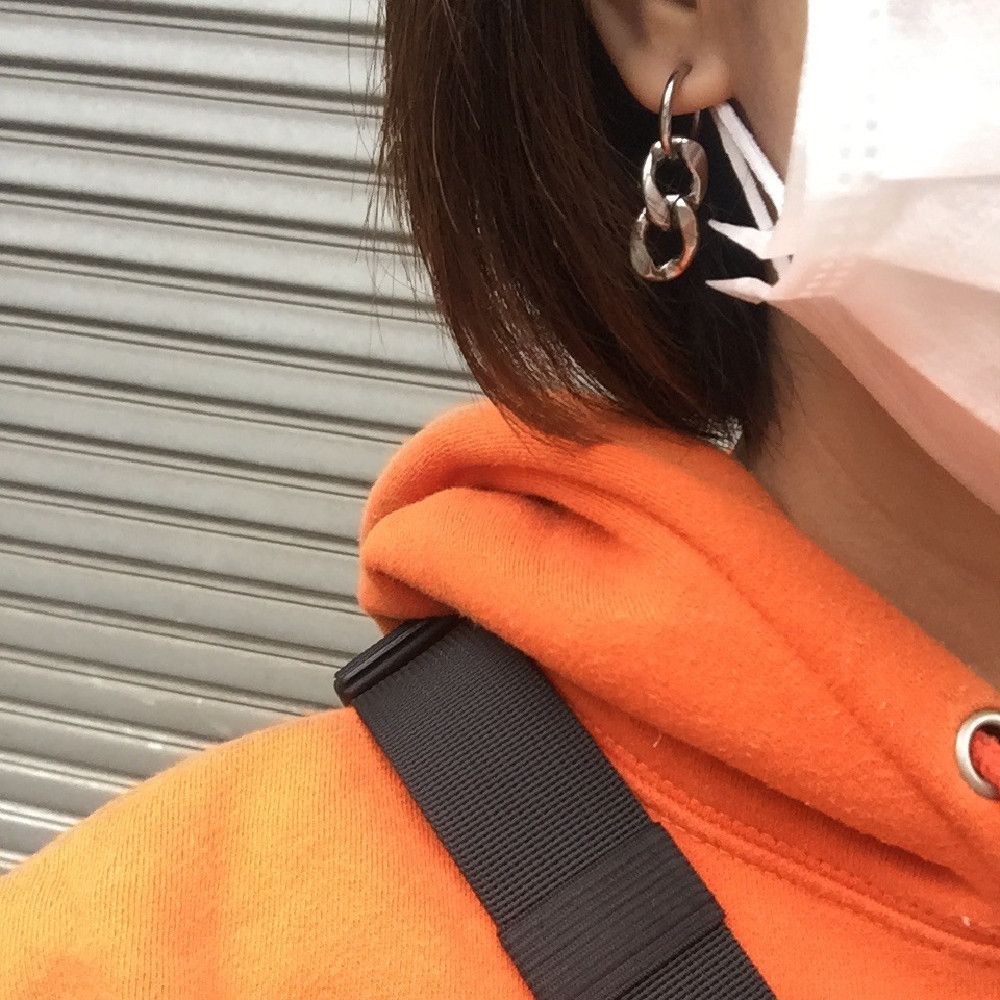 Other Silver Color Hoop Earring Size ONE SIZE - 1 Thumbnail