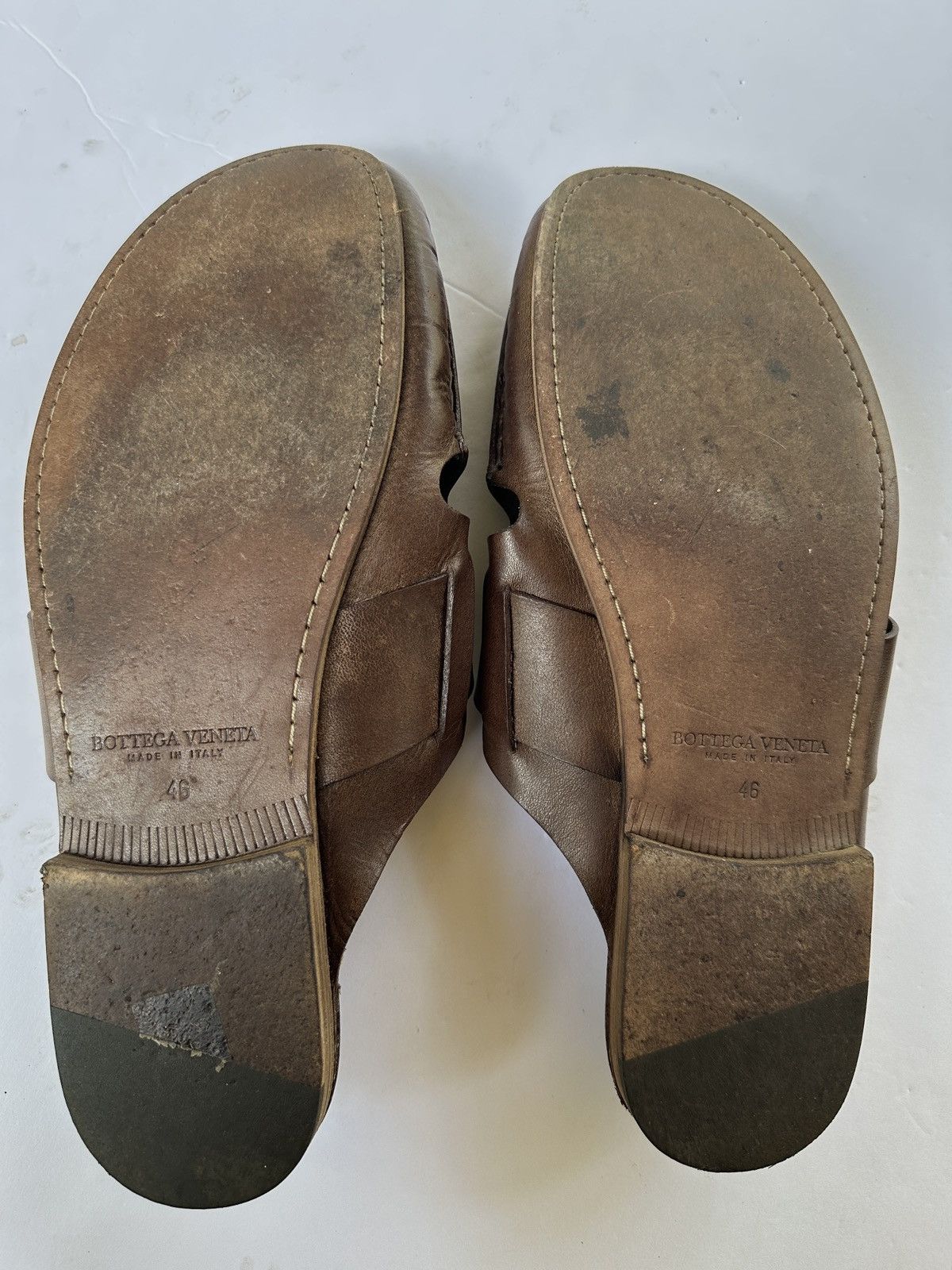 Bottega Veneta Bottega Veneta Leather Sandals Size 46 Size US 13 / EU 46 - 4 Thumbnail