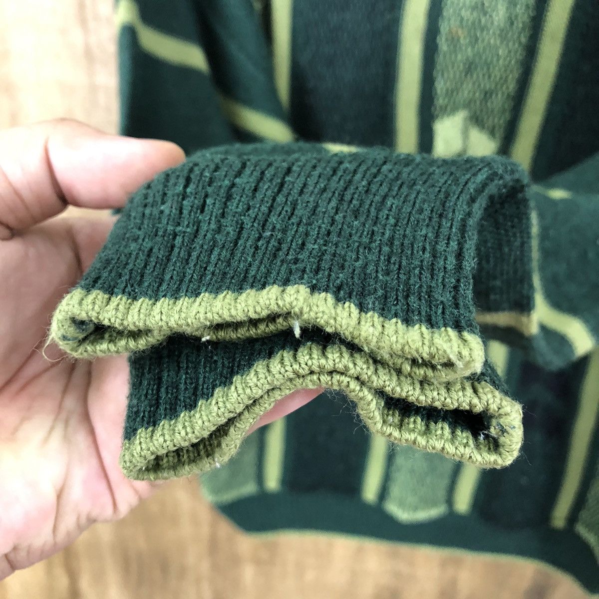 Aran Isles Knitwear Giacono Dicandia Green Knitwear sweatshirt vintage #6342 Size US M / EU 48-50 / 2 - 4 Thumbnail