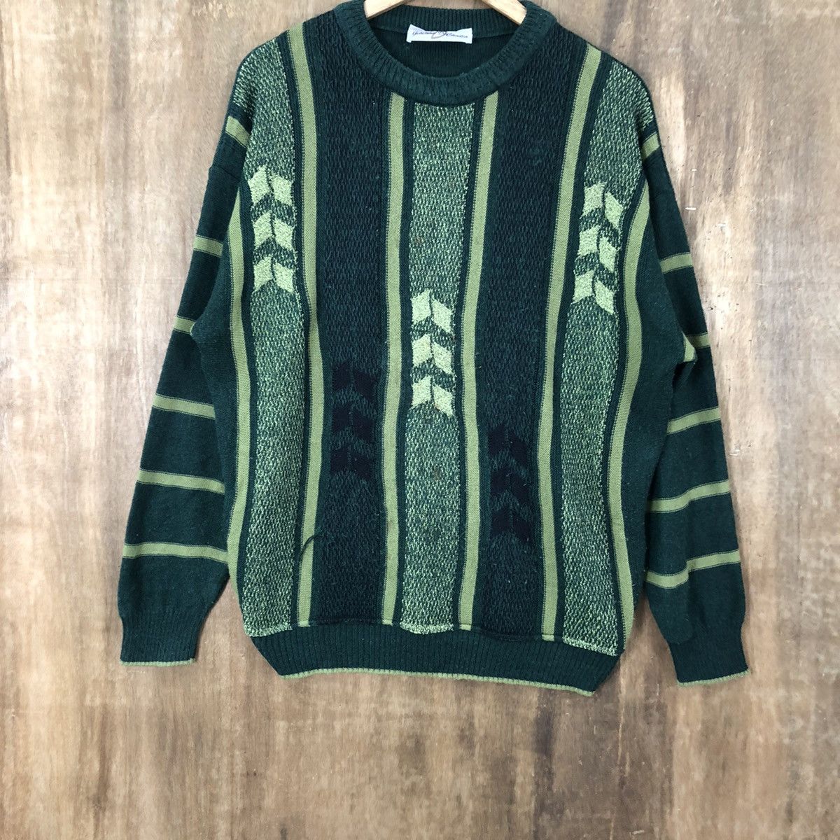 Aran Isles Knitwear Giacono Dicandia Green Knitwear sweatshirt vintage #6342 Size US M / EU 48-50 / 2 - 3 Thumbnail