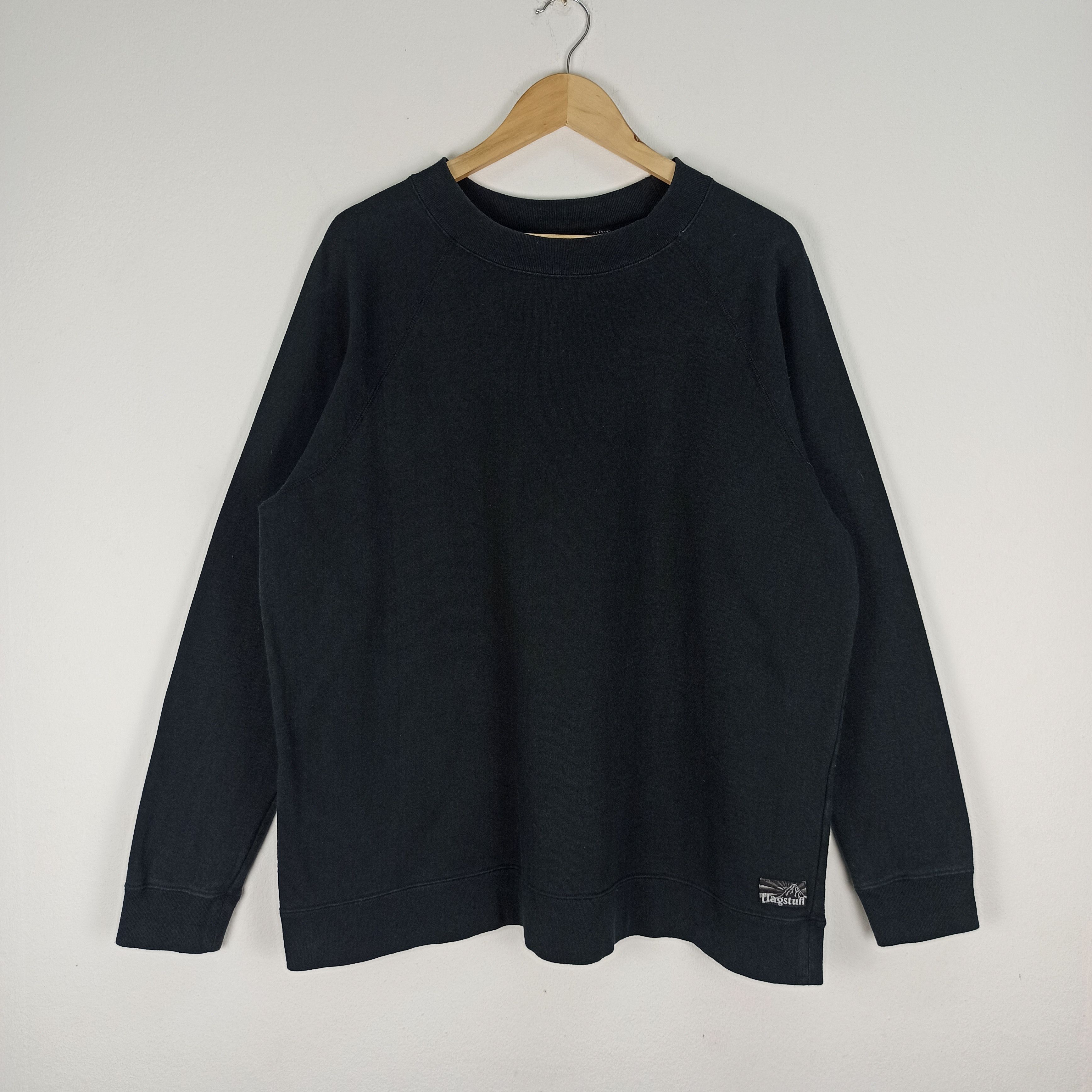 image of Flagstuff Plain Sweatshirt Made In Usa in Black, Men's (Size Medium)