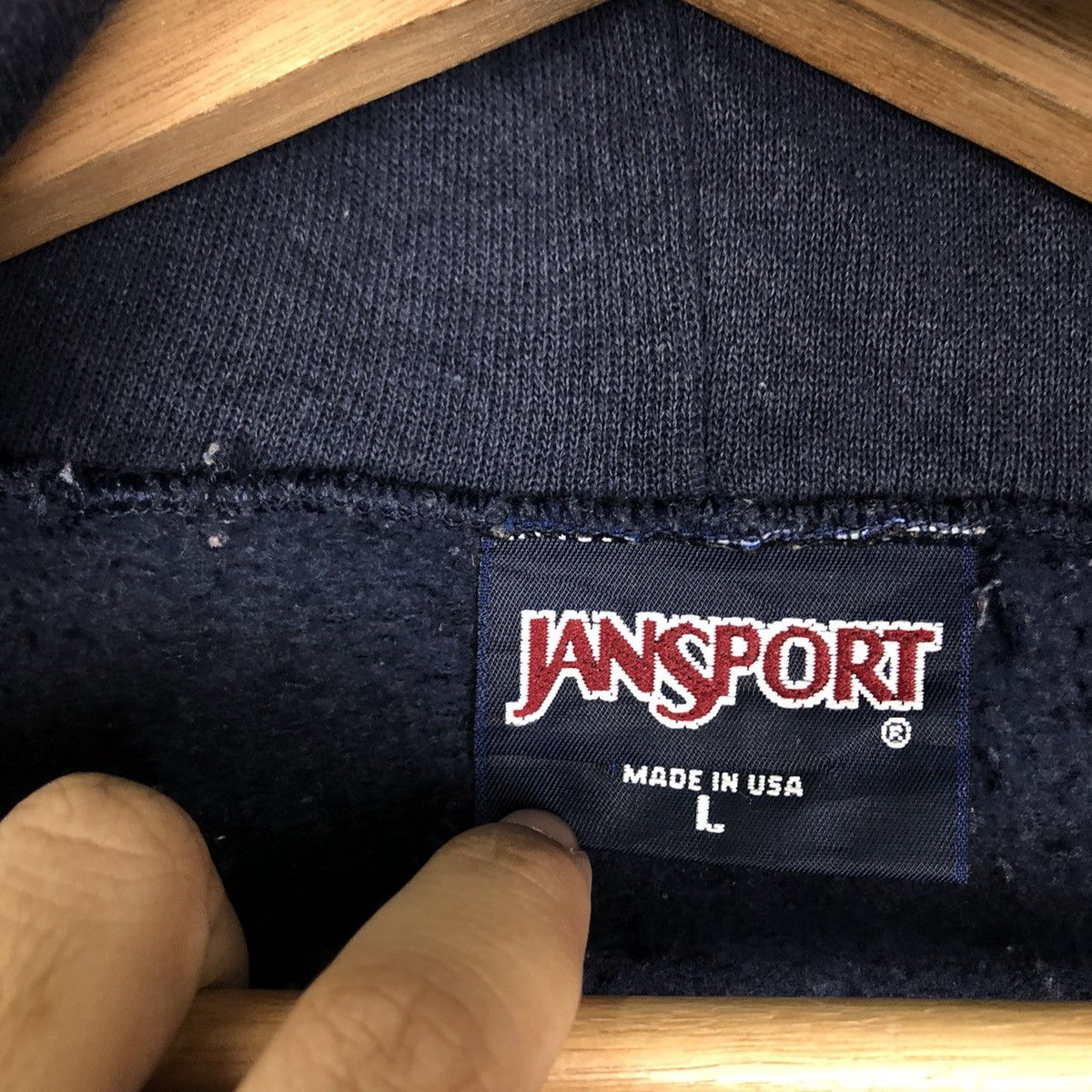 Japanese Brand VINTAGE Y2K HOODIE JACKET JANSPORT BIG LOGO Size US L / EU 52-54 / 3 - 13 Thumbnail