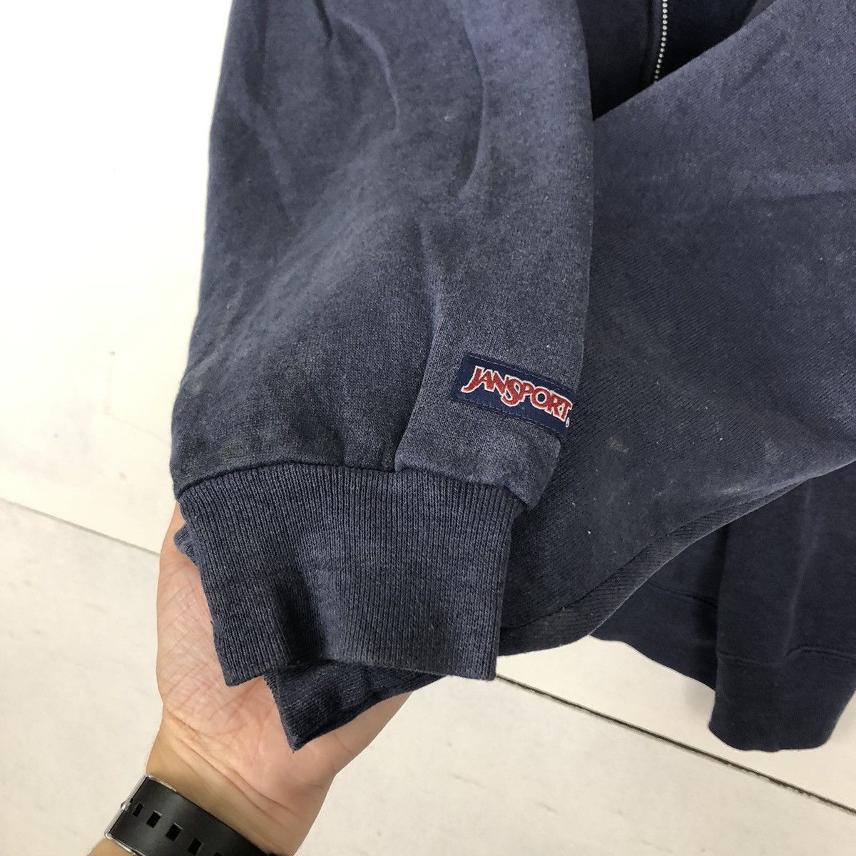 Japanese Brand VINTAGE Y2K HOODIE JACKET JANSPORT BIG LOGO Size US L / EU 52-54 / 3 - 12 Thumbnail