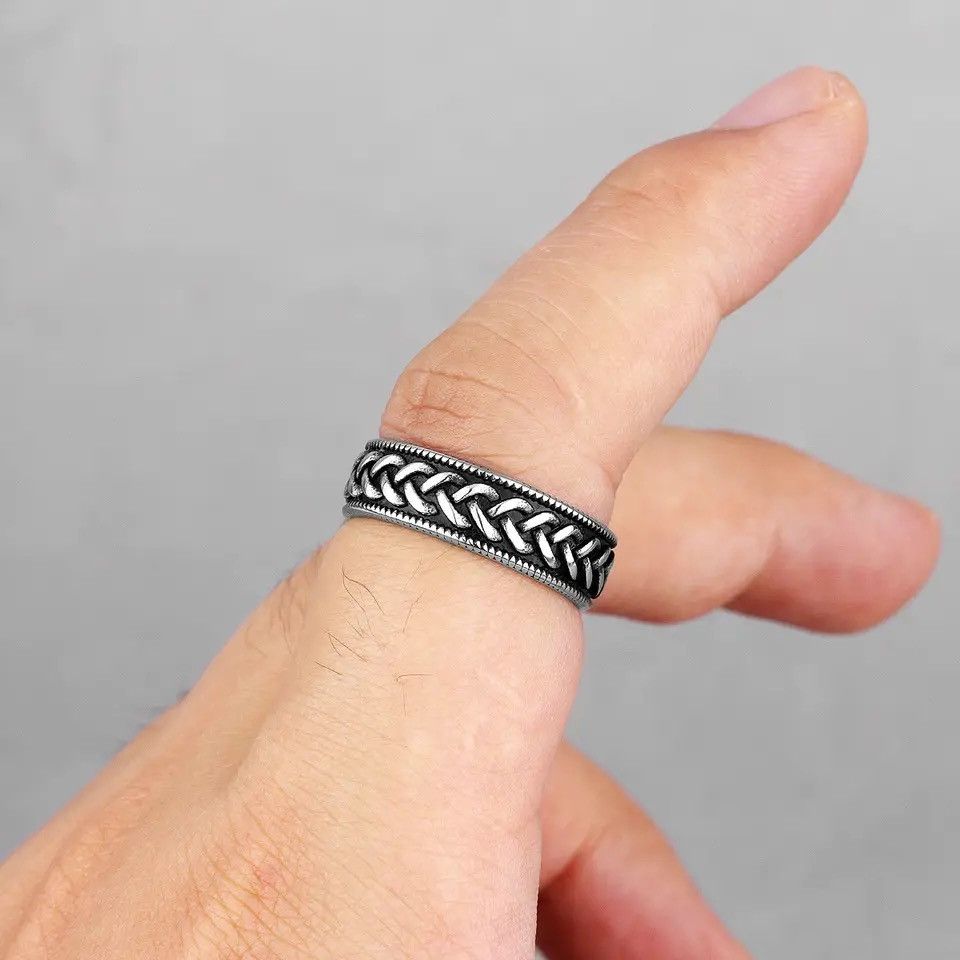 Jewelry × Vintage Simple Knot Weave Retro Ring Size ONE SIZE - 3 Thumbnail