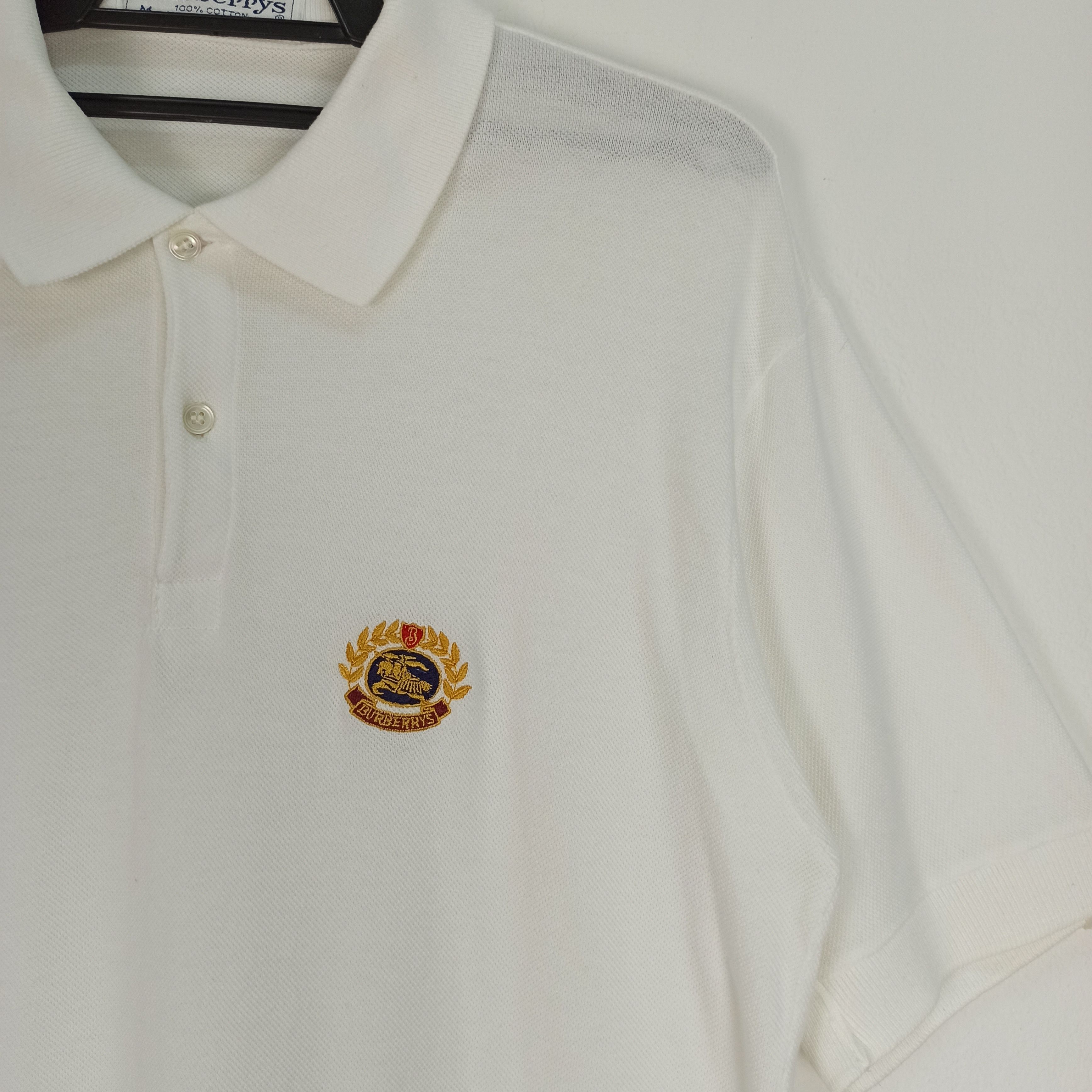 Burberry Vintage Burberry Polo Classic Logo Burberrys London England Size US M / EU 48-50 / 2 - 3 Thumbnail