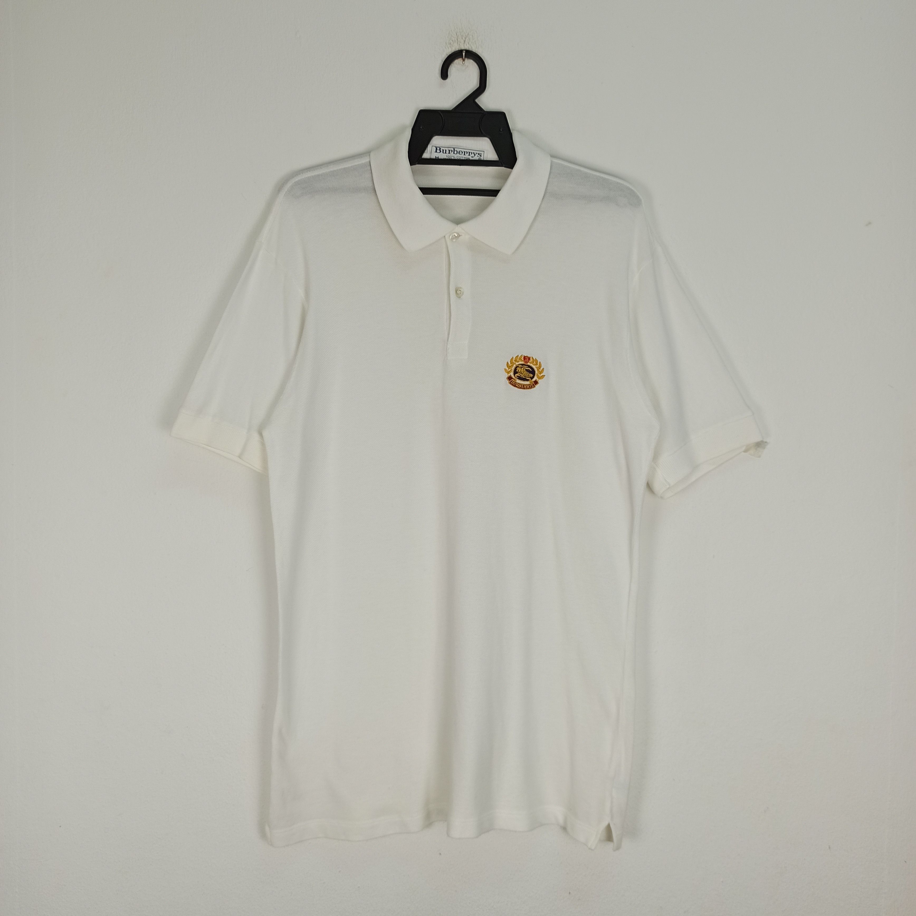Burberry Vintage Burberry Polo Classic Logo Burberrys London England Size US M / EU 48-50 / 2 - 1 Thumbnail