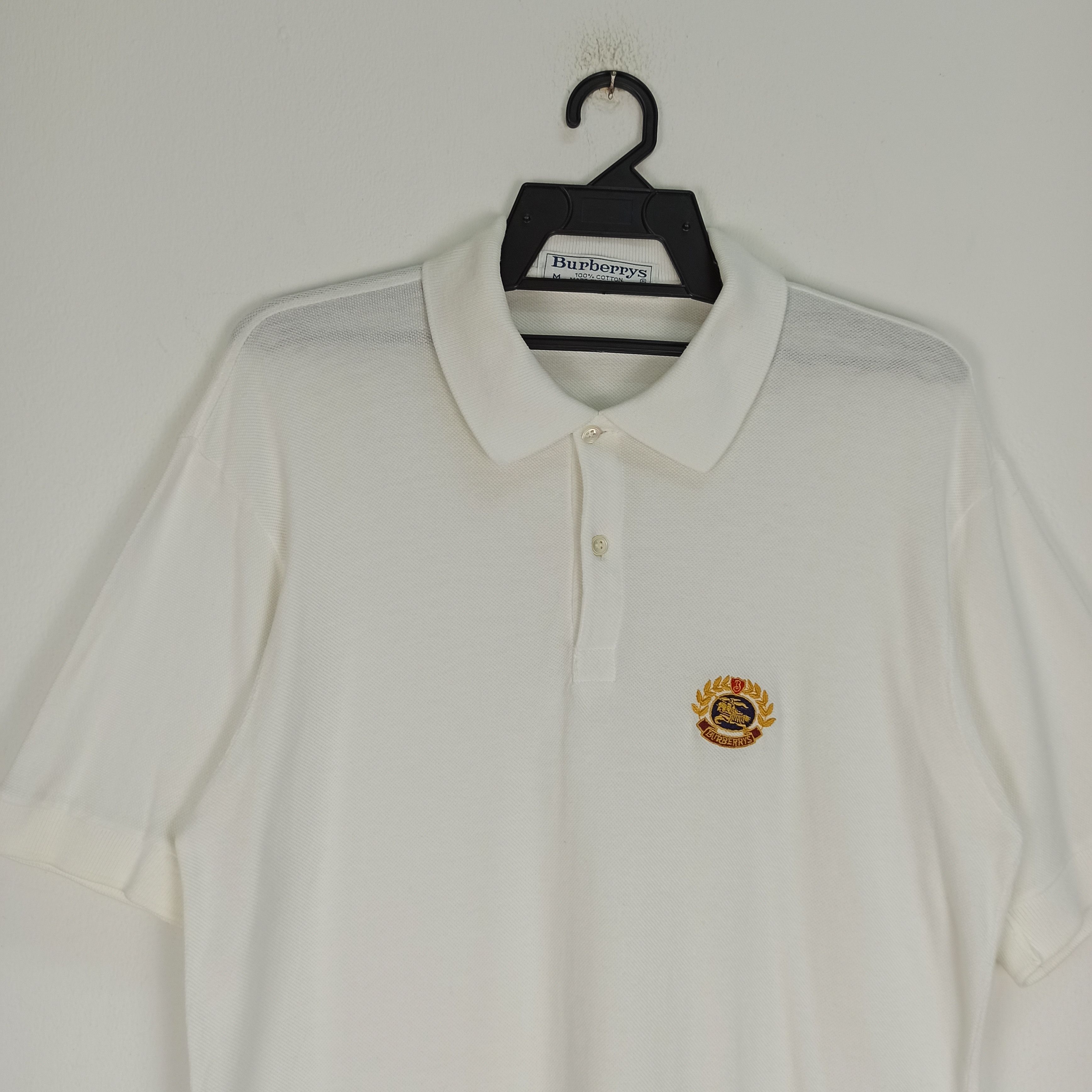 Burberry Vintage Burberry Polo Classic Logo Burberrys London England Size US M / EU 48-50 / 2 - 2 Thumbnail