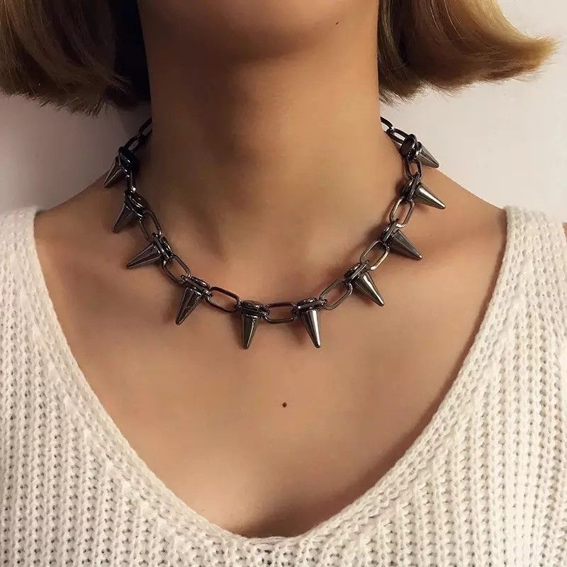 Jewelry × Vintage Jusieber Rivet CBB Chokers Necklace Size ONE SIZE - 2 Thumbnail