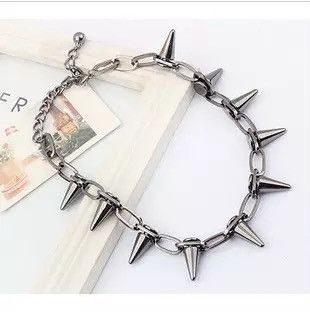 Jewelry × Vintage Jusieber Rivet CBB Chokers Necklace Size ONE SIZE - 1 Thumbnail