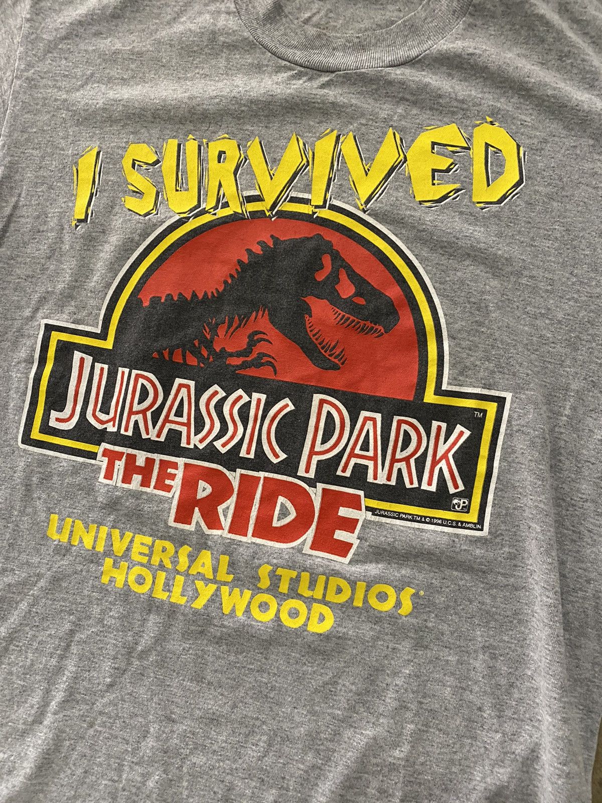 Vintage Vintage Jurassic Park The Ride t shirt 1998 Size US L / EU 52-54 / 3 - 2 Thumbnail
