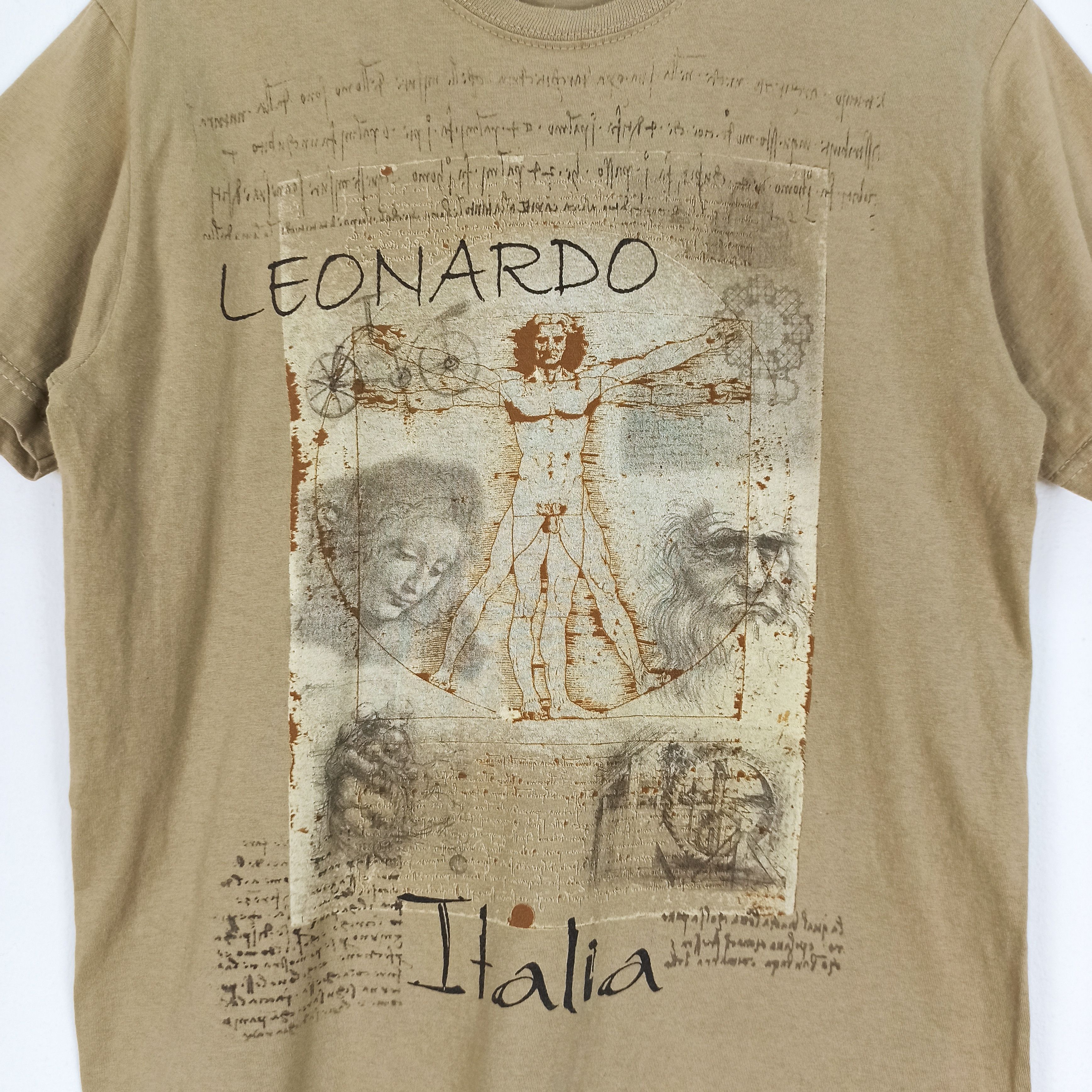 Other Vintage Leonardo Da Vinci Italia Inventions Script Tshirt Size US S / EU 44-46 / 1 - 3 Thumbnail