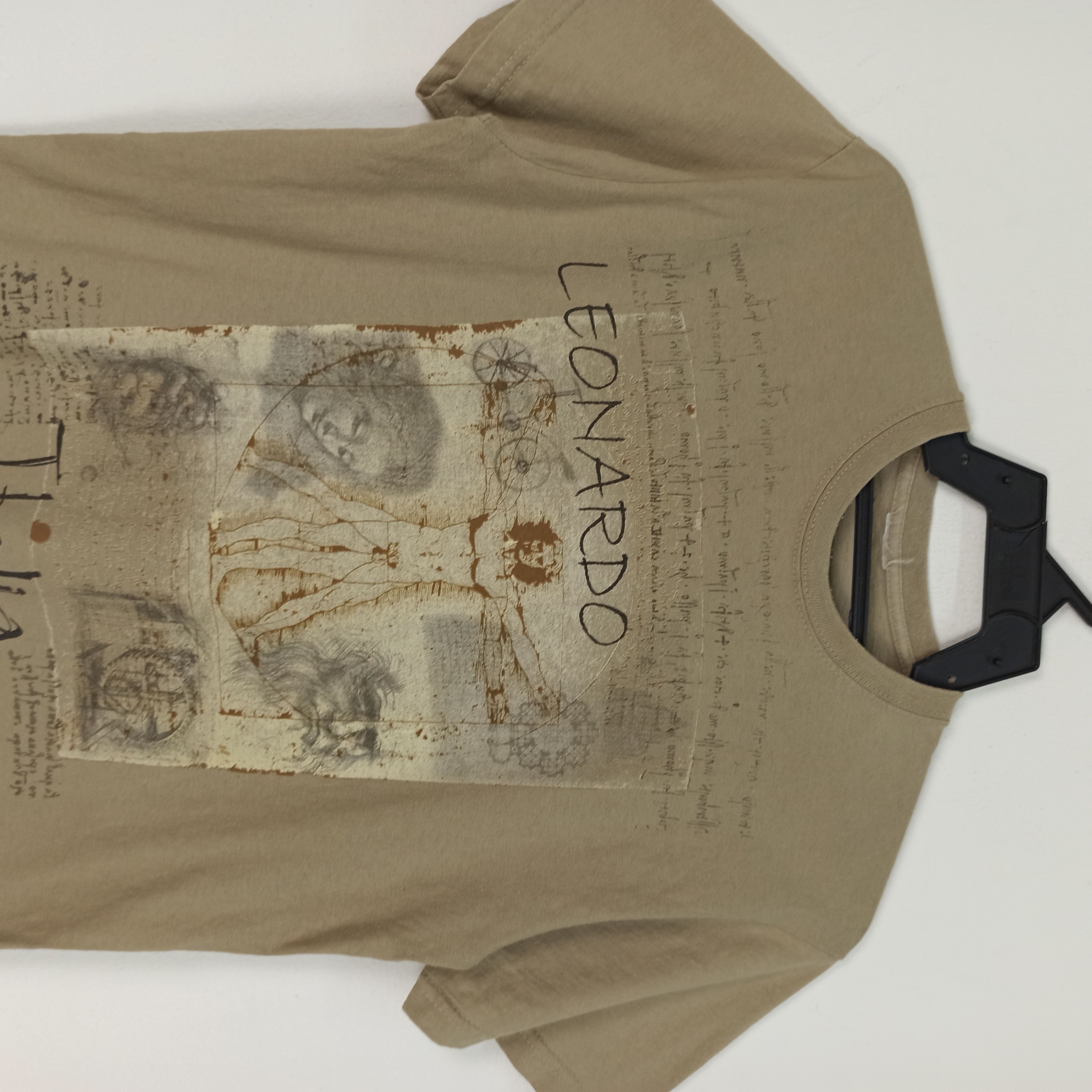 Other Vintage Leonardo Da Vinci Italia Inventions Script Tshirt Size US S / EU 44-46 / 1 - 2 Thumbnail