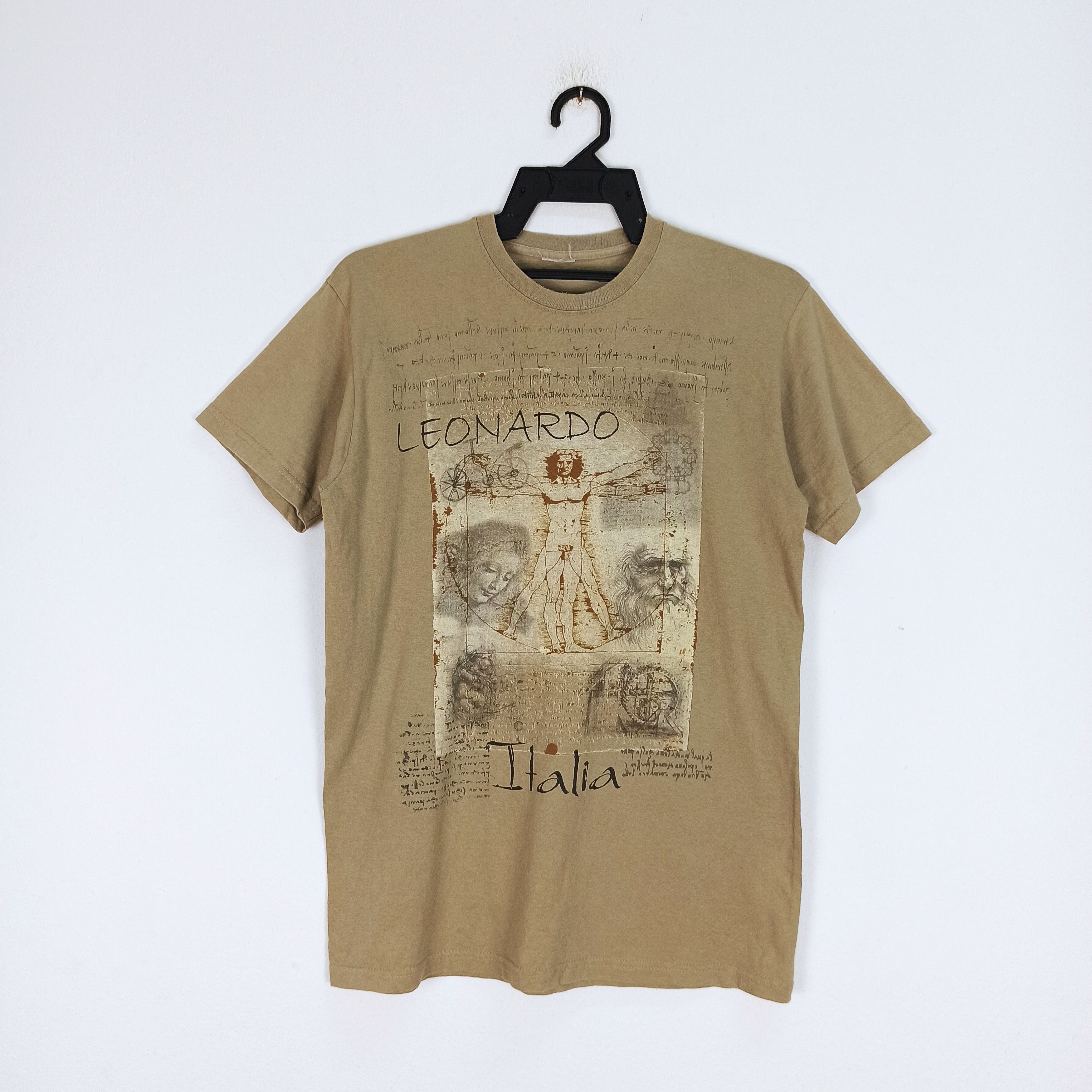 Other Vintage Leonardo Da Vinci Italia Inventions Script Tshirt Size US S / EU 44-46 / 1 - 1 Thumbnail