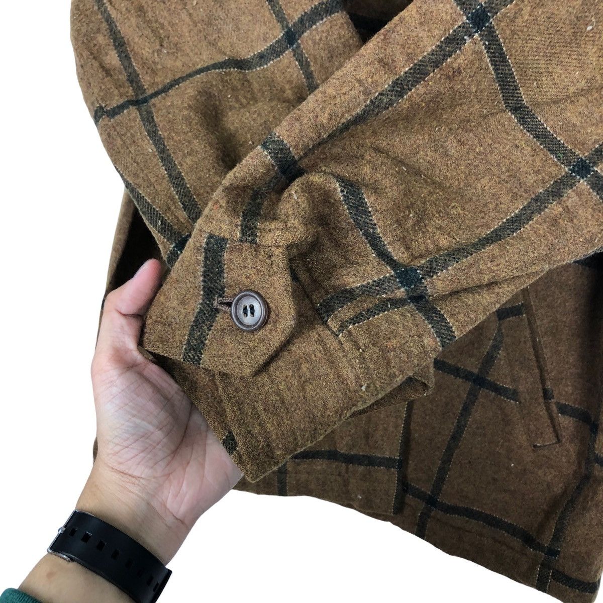 Toyo Enterprises VINTAGE TOYODIAN WOOL CHORE WORK JACKET TARTAN DESIGN JAPAN Size US L / EU 52-54 / 3 - 11 Thumbnail