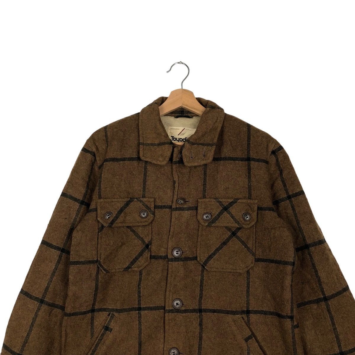 Toyo Enterprises VINTAGE TOYODIAN WOOL CHORE WORK JACKET TARTAN DESIGN JAPAN Size US L / EU 52-54 / 3 - 2 Thumbnail