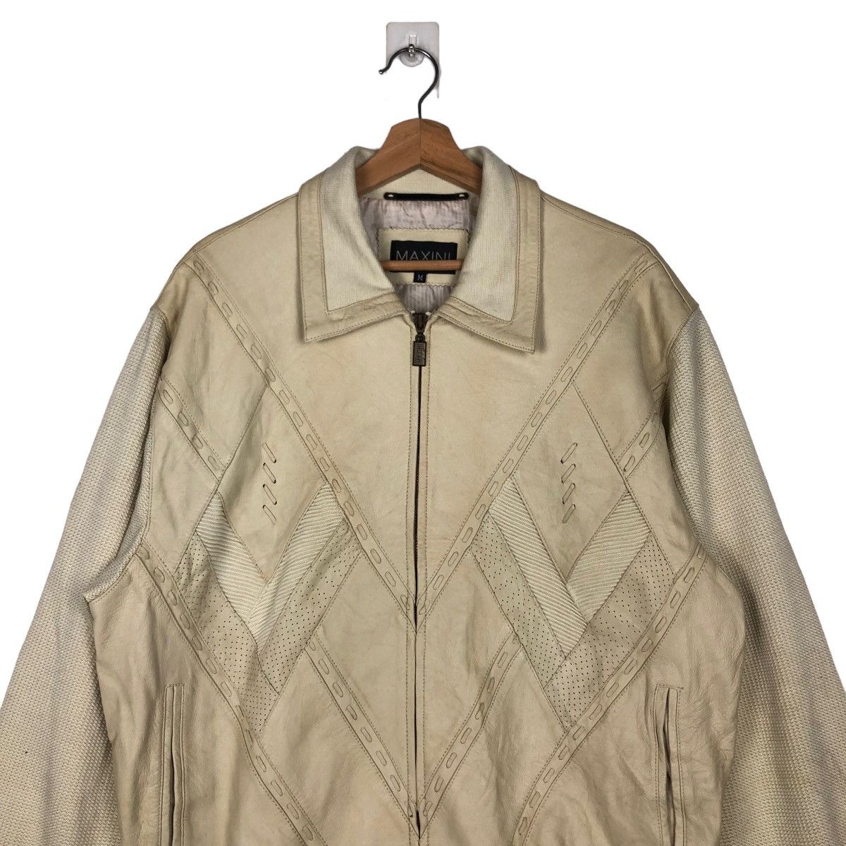 Japanese Brand VINTAGE SOFT LETHER BOMBER JACKET MAXINI JAPAN RICK OWENS Size US M / EU 48-50 / 2 - 2 Thumbnail