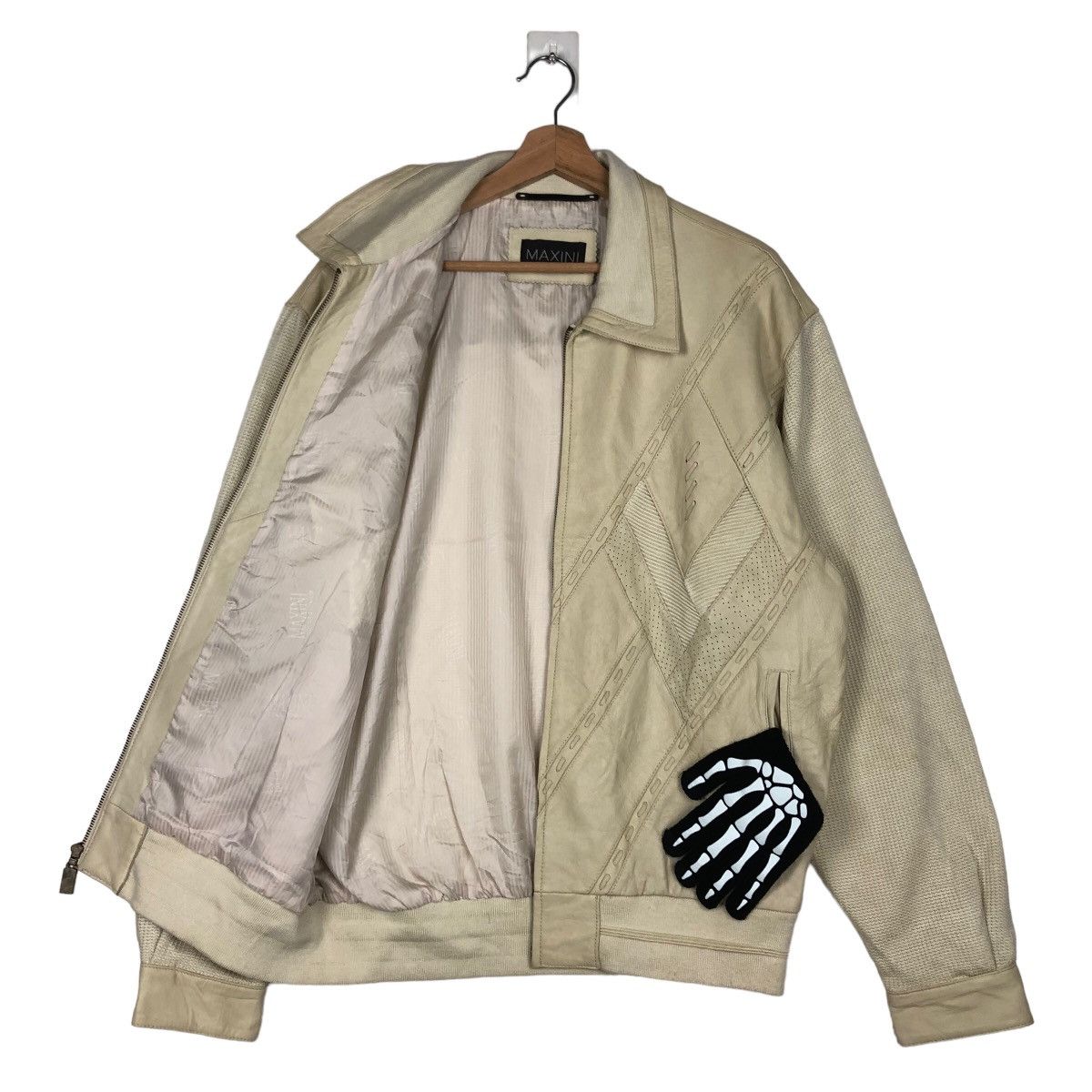 Japanese Brand VINTAGE SOFT LETHER BOMBER JACKET MAXINI JAPAN RICK OWENS Size US M / EU 48-50 / 2 - 8 Thumbnail