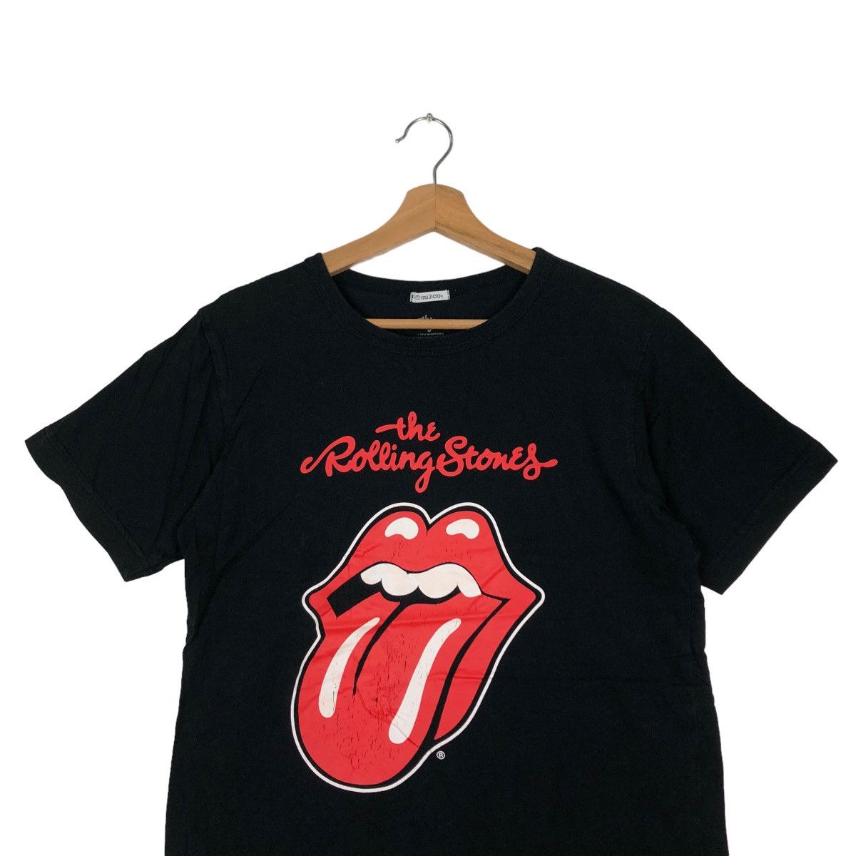 Band Tees VINTAGE BAND TEE THE ROLLING STONES BIG LOGO Size US M / EU 48-50 / 2 - 2 Thumbnail