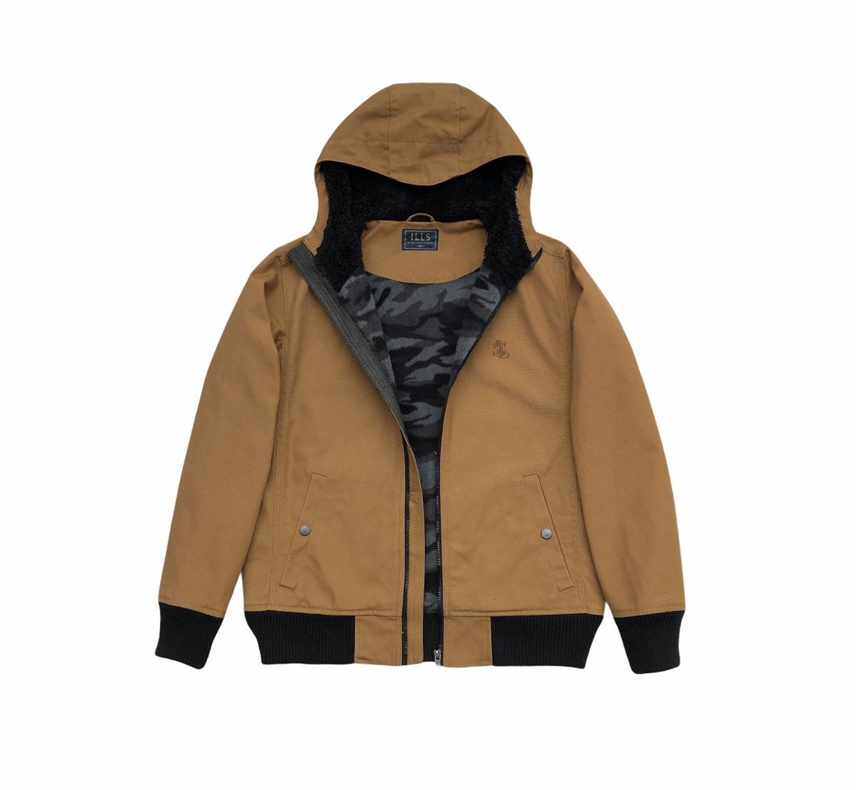 image of Ills I Will Survive Hooded Fully Zipper Jacket in Brown, Men's (Size Medium)