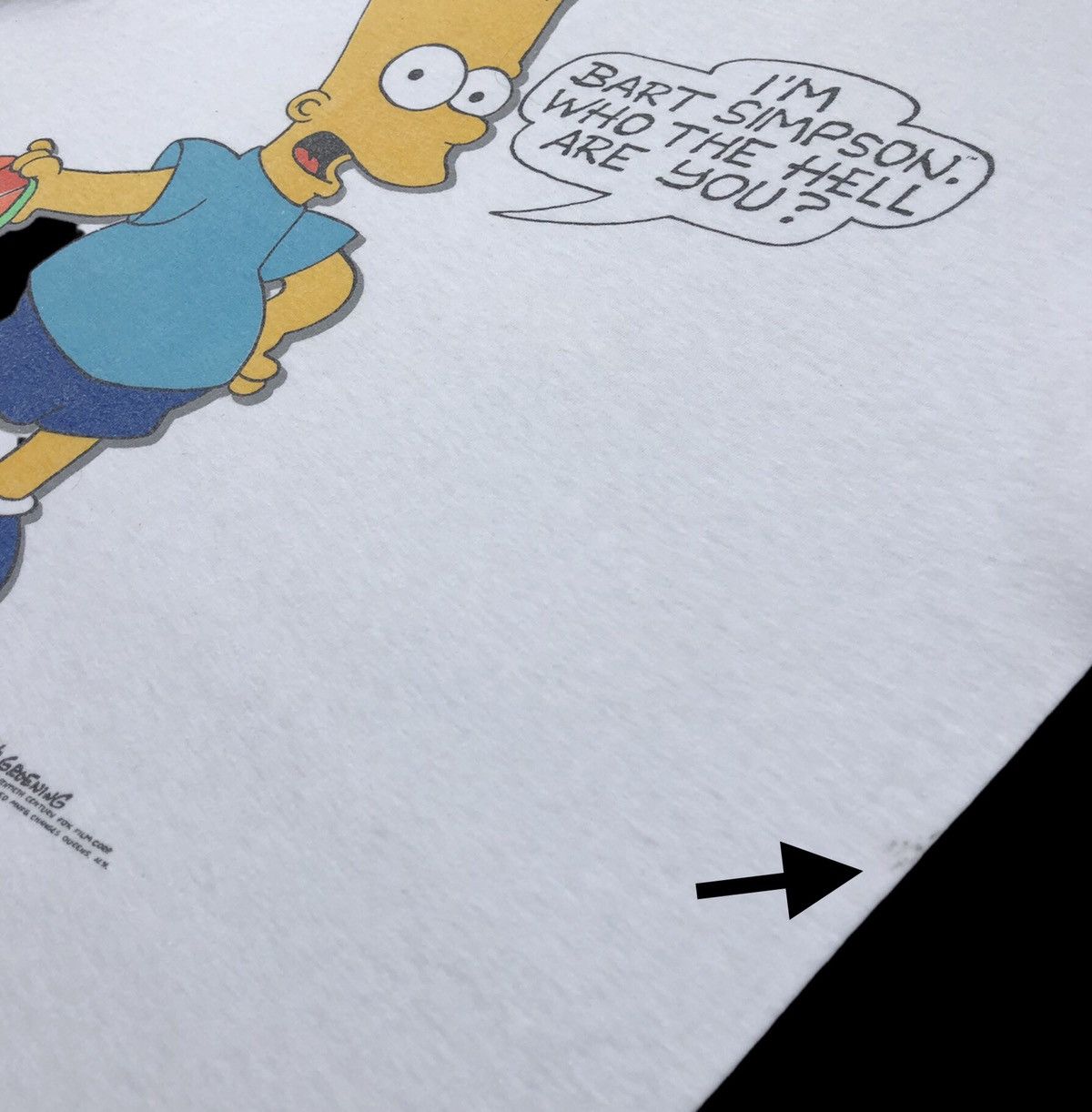 The Simpsons 🔥Vtg 1989 Bart Simpson Who The Hell Are You Matt Groening Size US XL / EU 56 / 4 - 8 Thumbnail