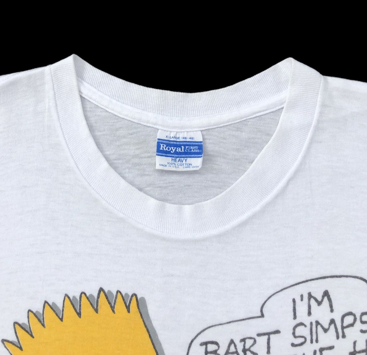 The Simpsons 🔥Vtg 1989 Bart Simpson Who The Hell Are You Matt Groening Size US XL / EU 56 / 4 - 6 Thumbnail