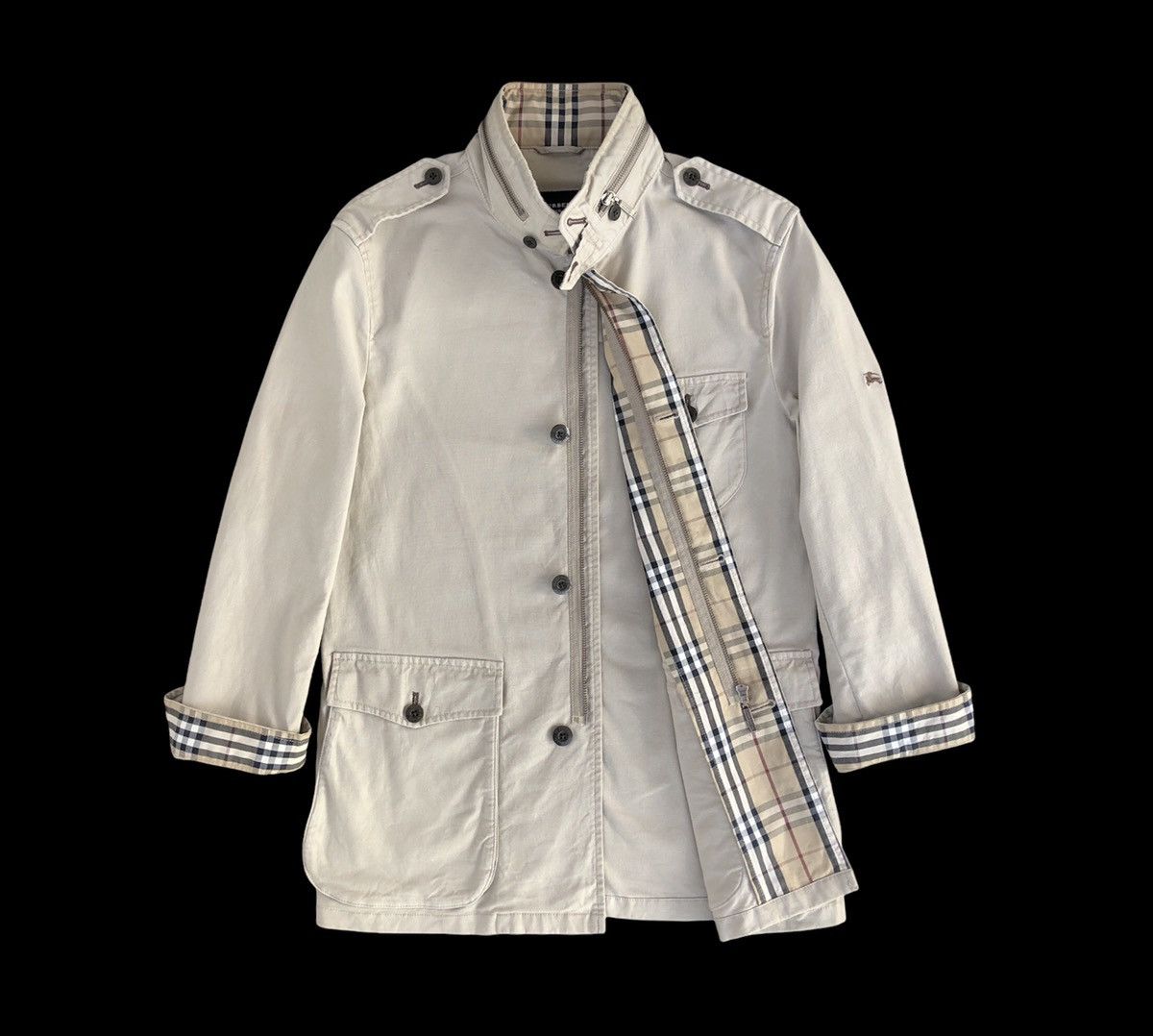 Burberry Burberry Black Label Trech Button Zipper Jacket Size US M / EU 48-50 / 2 - 1 Thumbnail