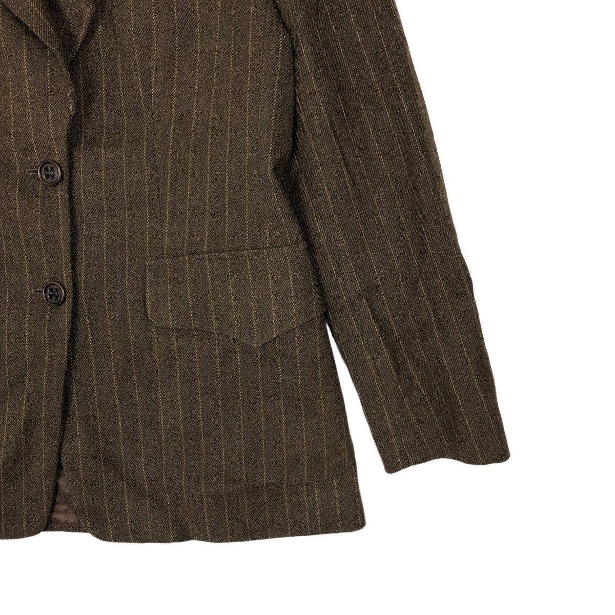 Japanese Brand VINTAGE MAX MARA ITALY PINSTRIPED JACKET Size S / US 4 / IT 40 - 4 Thumbnail