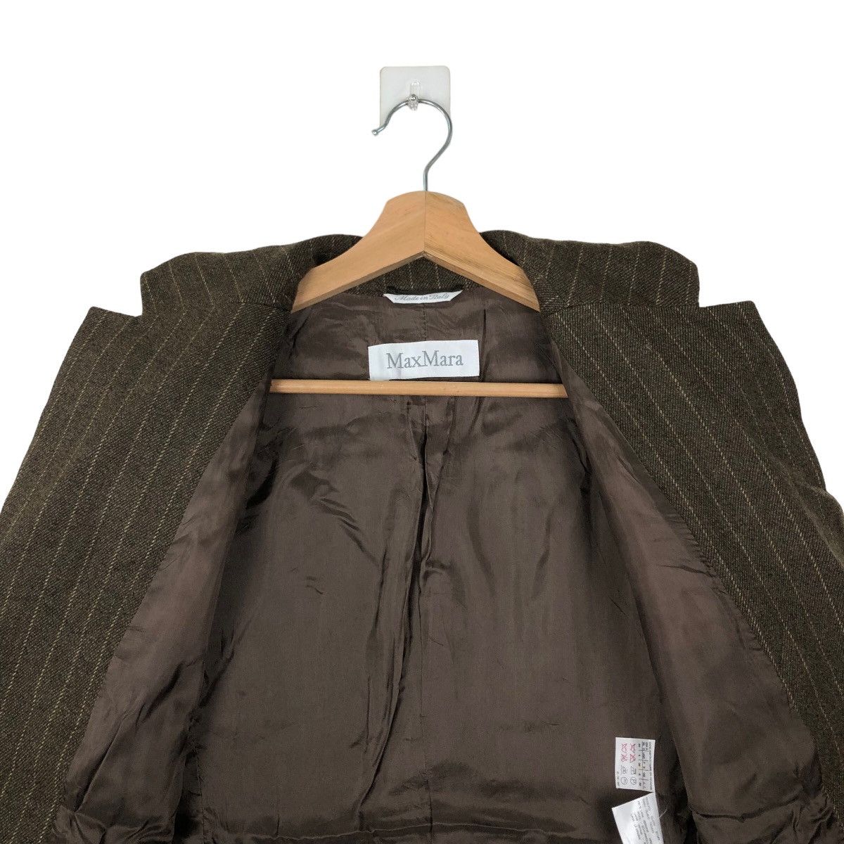 Japanese Brand VINTAGE MAX MARA ITALY PINSTRIPED JACKET Size S / US 4 / IT 40 - 10 Thumbnail