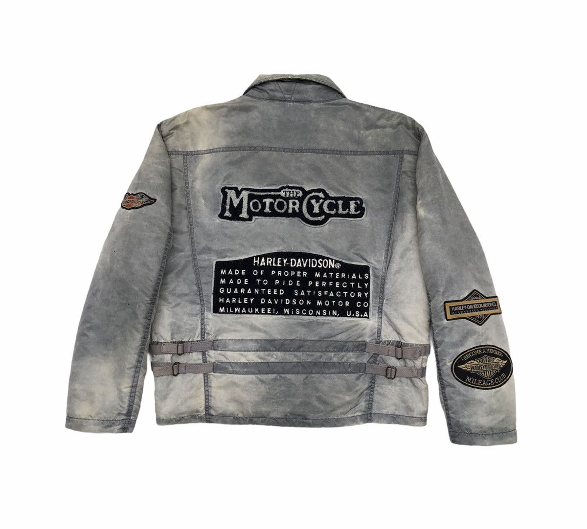 Harley Davidson Vtg Harley Davidson FADED Riders Nylon Jacket Full Patches Size US L / EU 52-54 / 3 - 3 Thumbnail