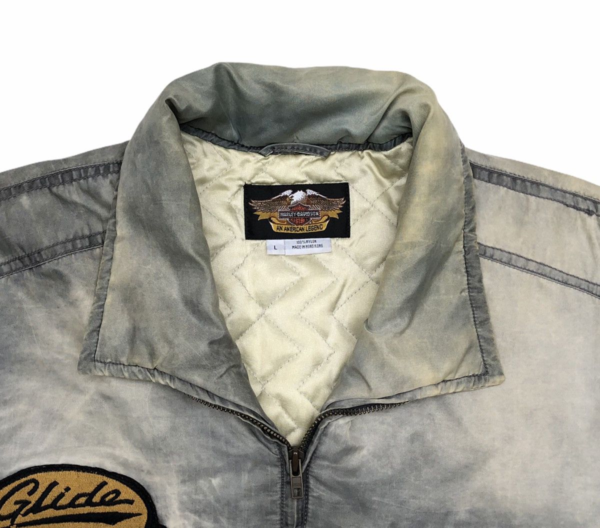Harley Davidson Vtg Harley Davidson FADED Riders Nylon Jacket Full Patches Size US L / EU 52-54 / 3 - 12 Thumbnail