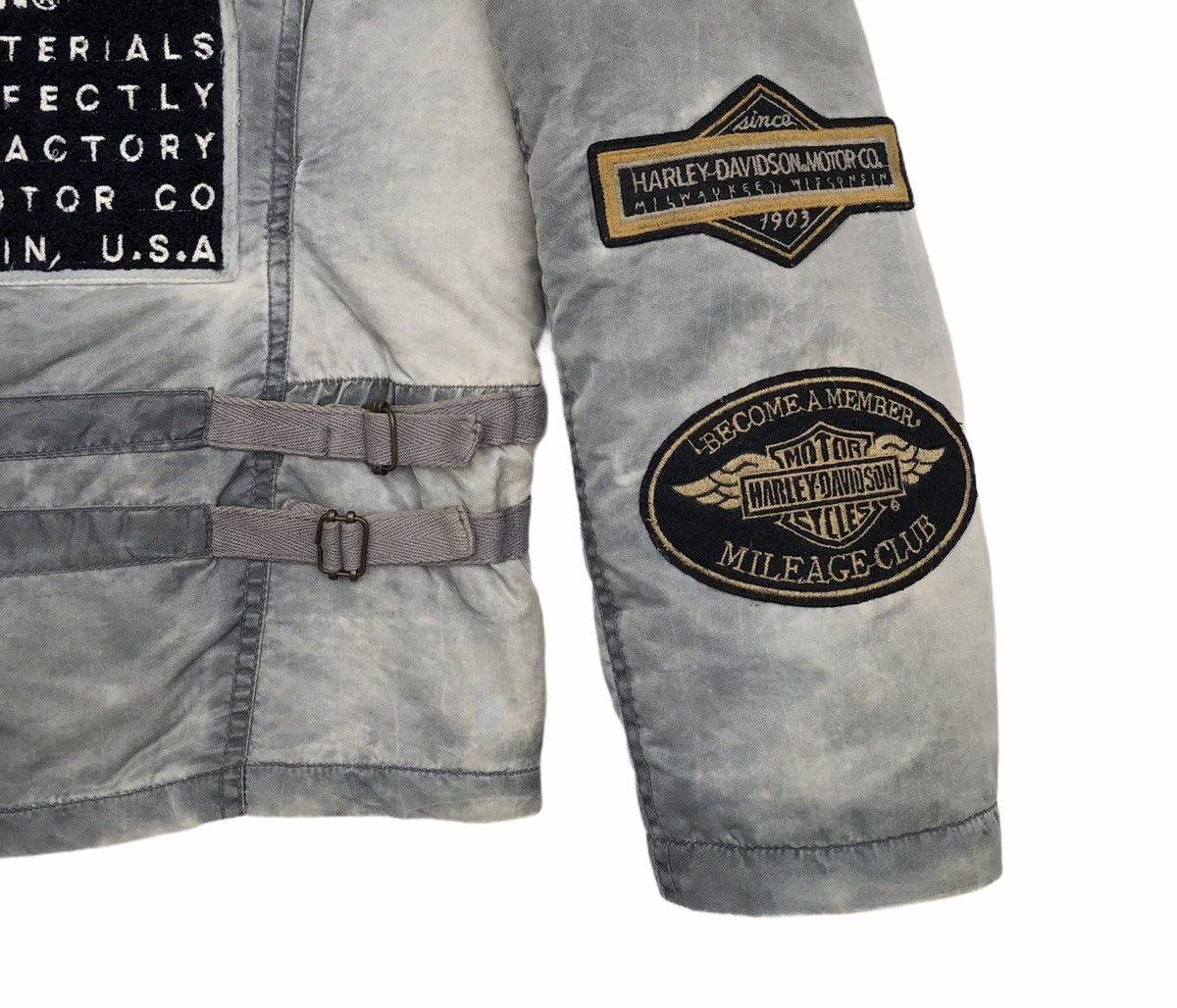 Harley Davidson Vtg Harley Davidson FADED Riders Nylon Jacket Full Patches Size US L / EU 52-54 / 3 - 8 Thumbnail