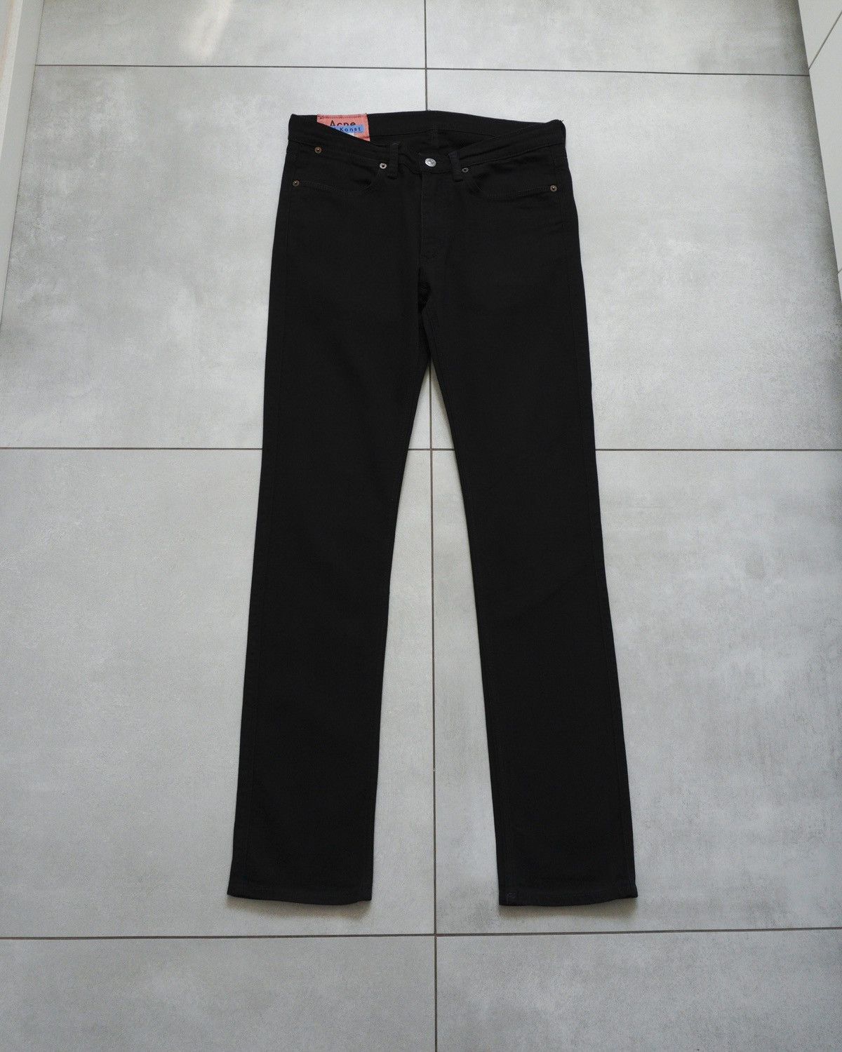 image of Acne Studios Bla Konst Max Stay Black Denim Jeans Pants, Men's (Size 31)