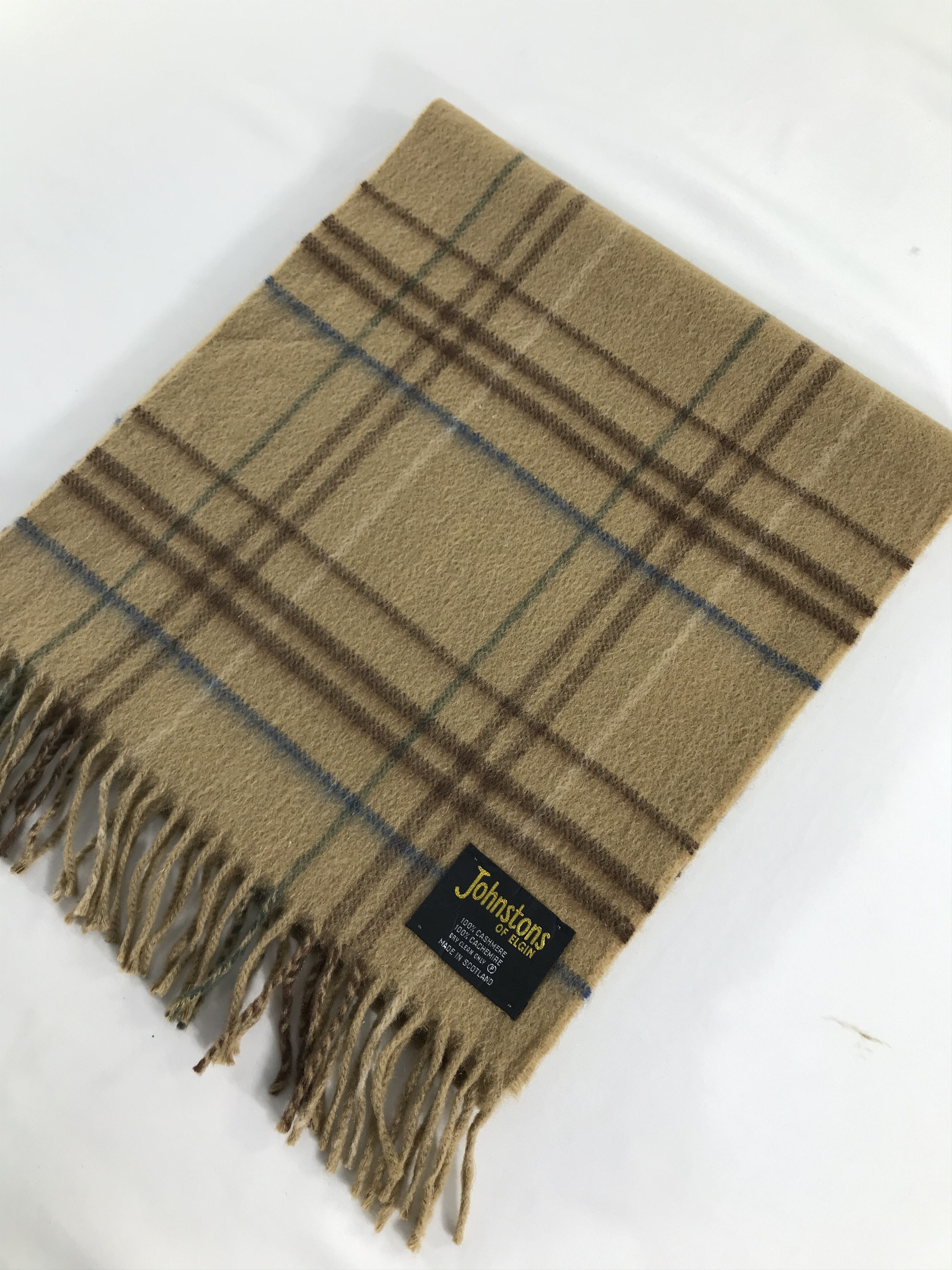 Johnstons Of Elgin Johnston of Elgin Tartan Cashmere Scarf Muffler V232 Size ONE SIZE - 3 Thumbnail