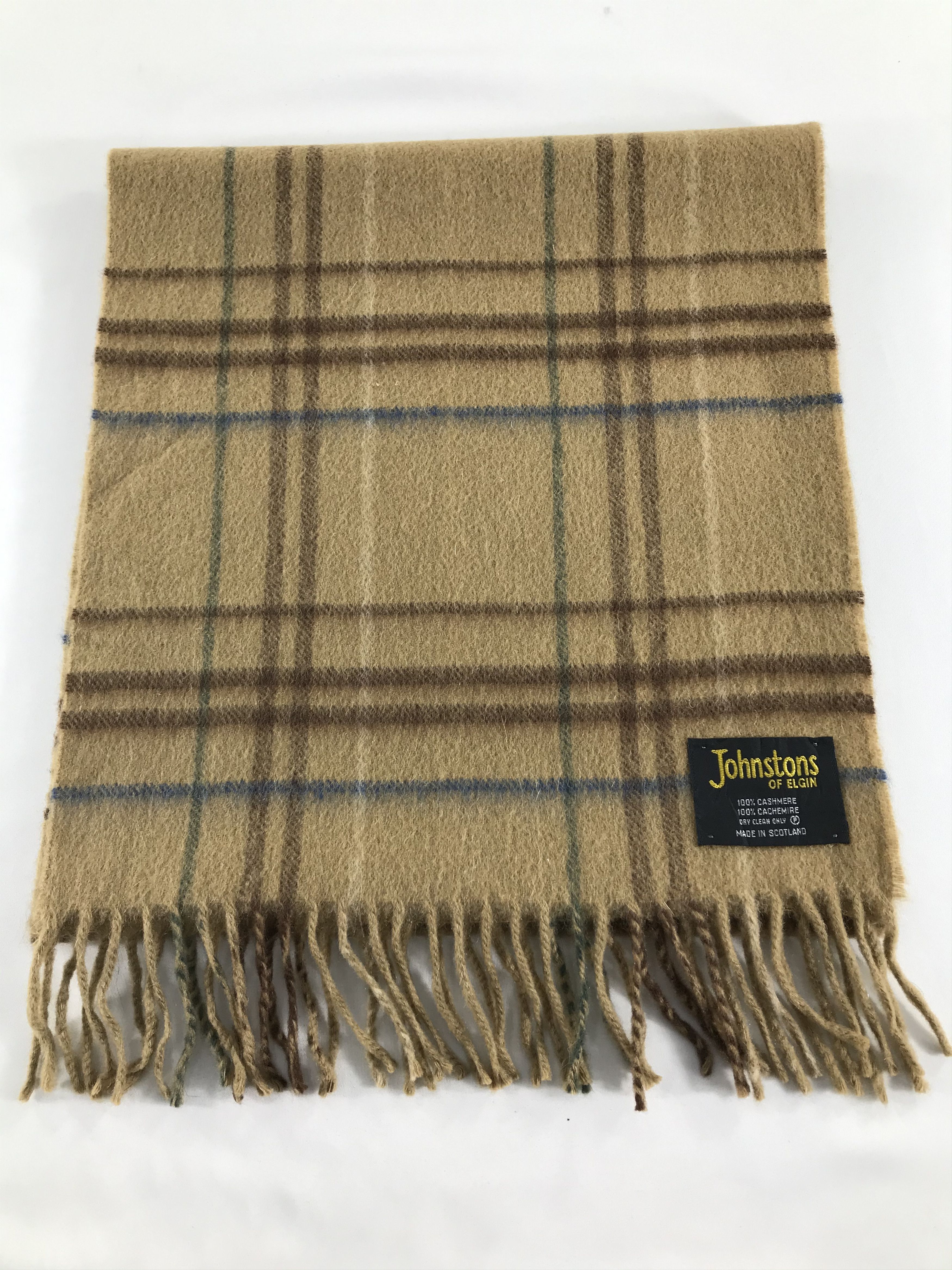 Johnstons Of Elgin Johnston of Elgin Tartan Cashmere Scarf Muffler V232 Size ONE SIZE - 2 Thumbnail