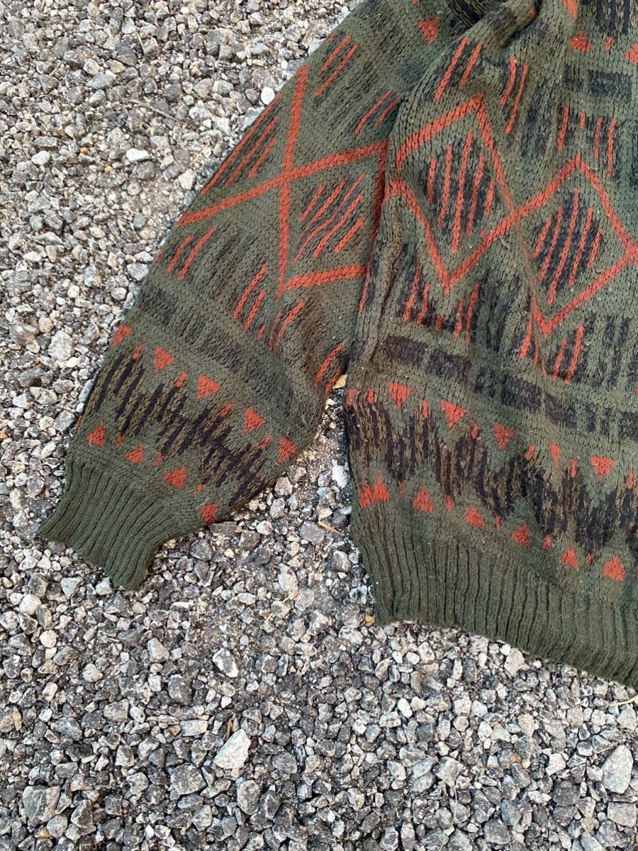 Japanese Brand × Vintage Vintage Green Knitwear Size US L / EU 52-54 / 3 - 3 Thumbnail