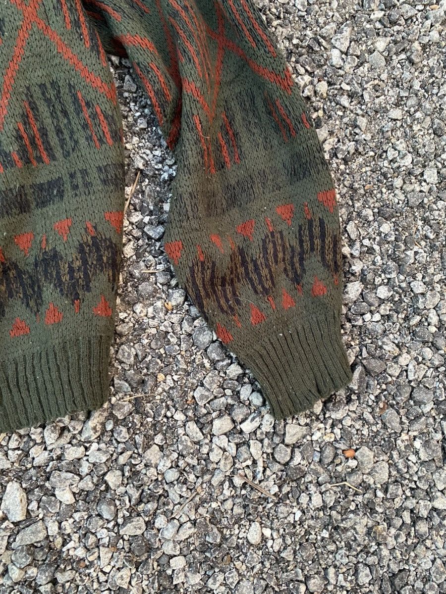 Japanese Brand × Vintage Vintage Green Knitwear Size US L / EU 52-54 / 3 - 2 Thumbnail