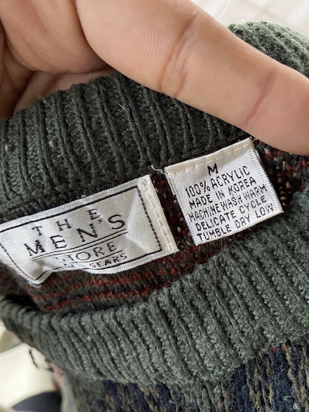 Japanese Brand × Vintage Vintage Green Knitwear Size US L / EU 52-54 / 3 - 6 Thumbnail