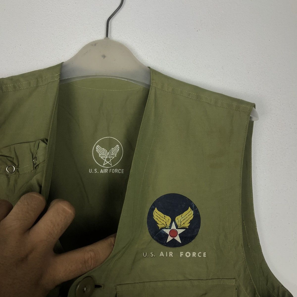 Vintage Tank Top Sleeveless Army by US Air Force Size US M / EU 48-50 / 2 - 5 Thumbnail
