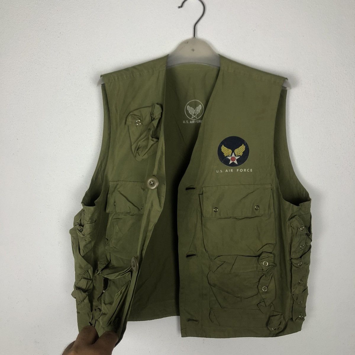 Vintage Tank Top Sleeveless Army by US Air Force Size US M / EU 48-50 / 2 - 9 Thumbnail