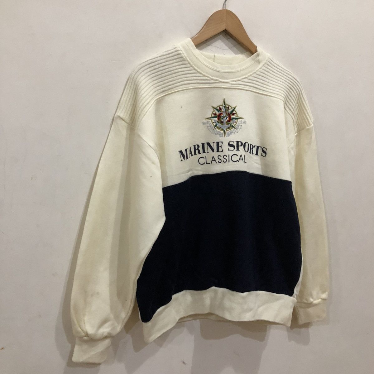 Japanese Brand Marine Sports Classical CrewNeck Big Logo Size US L / EU 52-54 / 3 - 2 Thumbnail