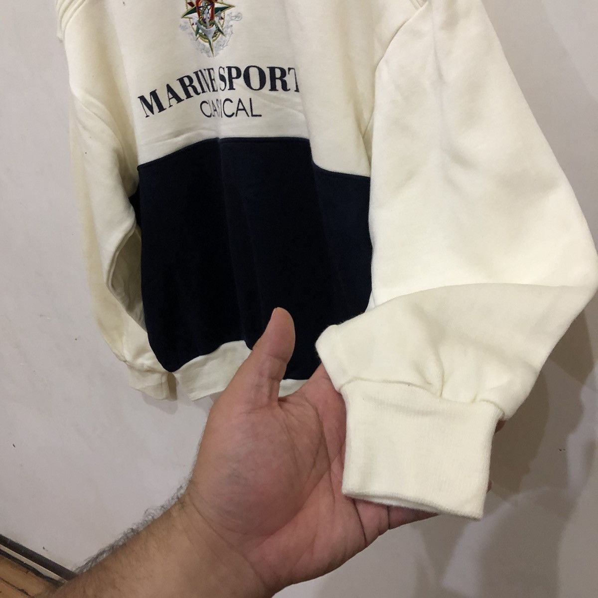 Japanese Brand Marine Sports Classical CrewNeck Big Logo Size US L / EU 52-54 / 3 - 5 Thumbnail